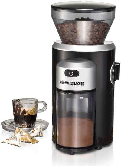 Rommelsbacher Kaffeemühle EKM 300, 150 W, Kegelmahlwerk, 220 g Bohnenbehälter