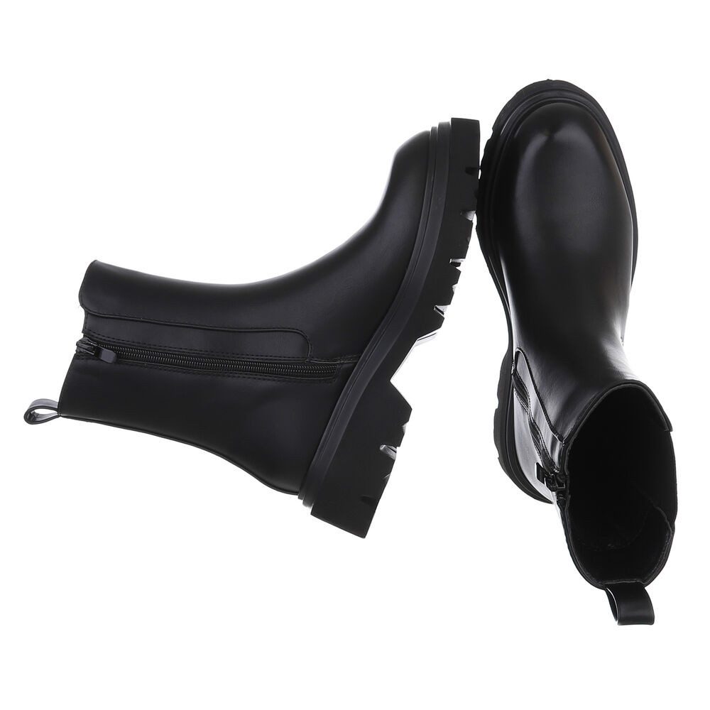 Ital-Design Elegante Chelsea Boots mit rutschfester Sohle für Damen Plateau günstig online kaufen