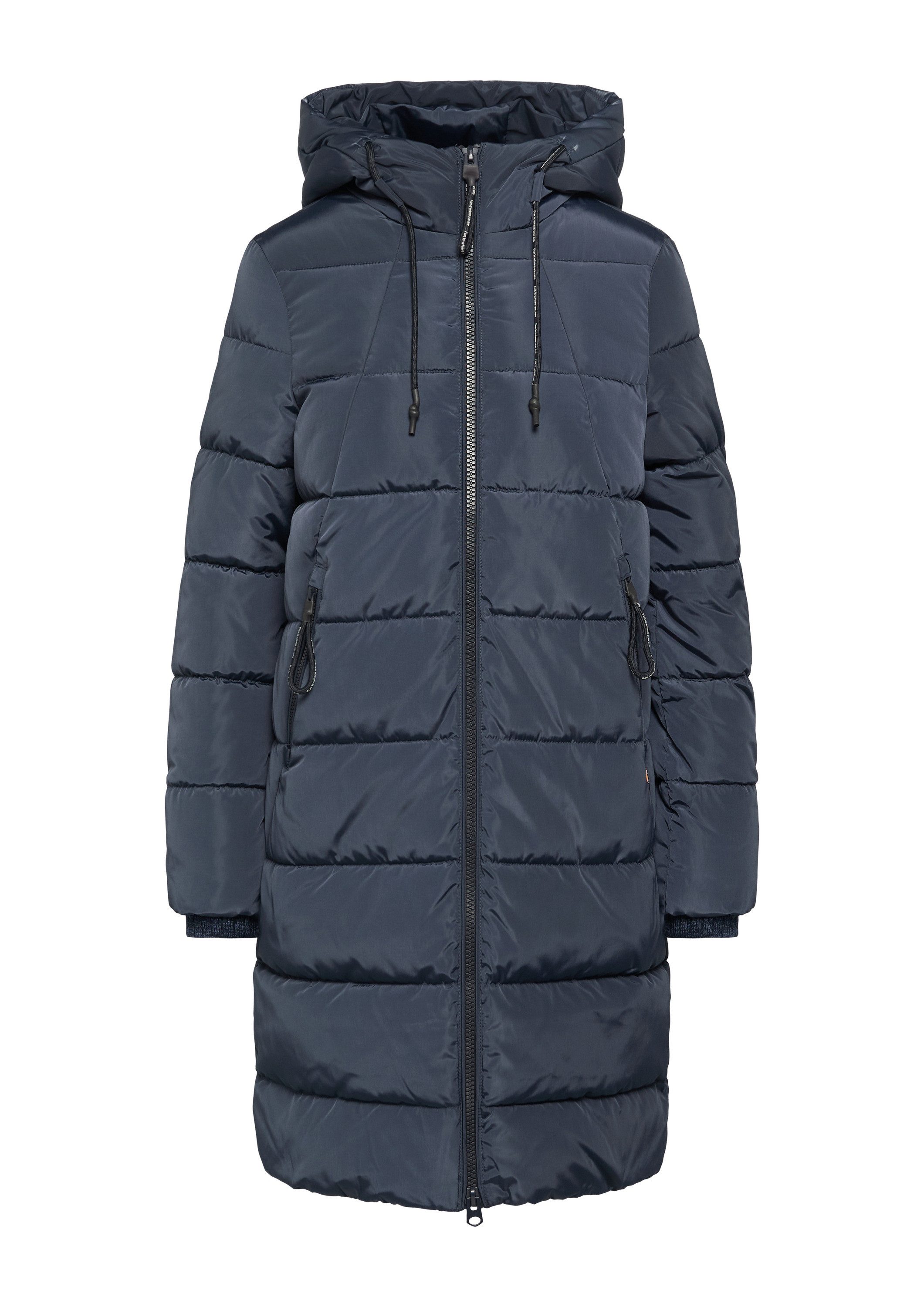 QS Wintermantel Outdoor-Mantel Gesteppter Mantel mit Kapuze günstig online kaufen