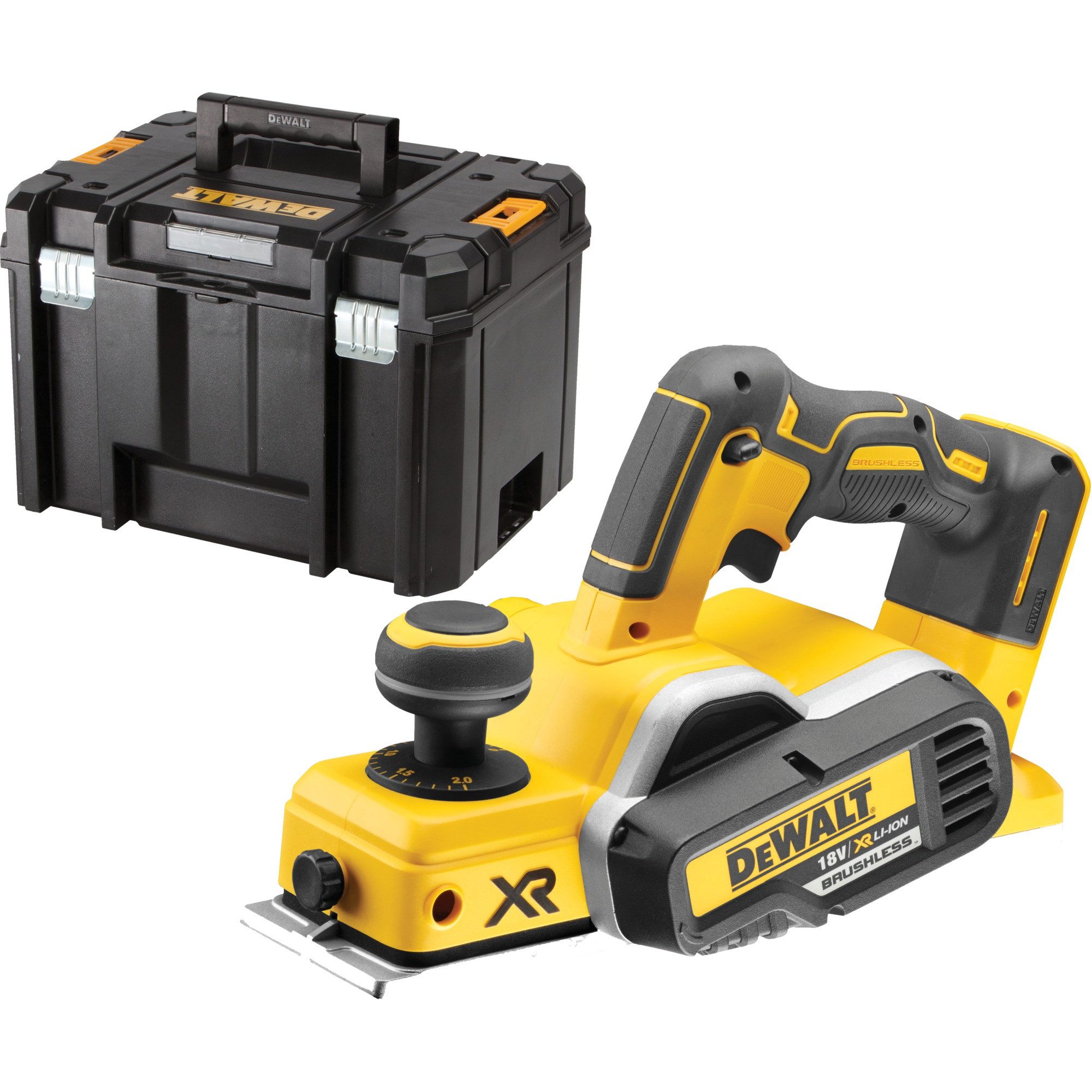 DeWalt Akku-Elektrohobel DEWALT Akku-Hobel DCP580NT, 18Volt, Elektrohobel, (ohne Akku und Ladegerät, in TSTAK Box VI)