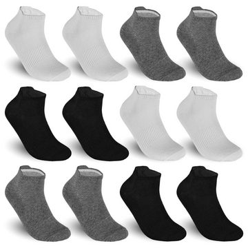 TEXEMP Sneakersocken 12 bis 36 Paar Sneaker Socken Herren Damen Mehrfarbig Baumwolle (Packung, 12-Paar) Sparpackung