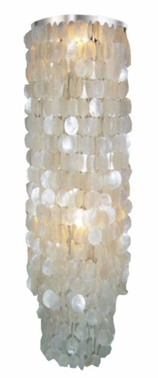 Guru-Shop Deckenleuchten Deckenlampe, Muschelleuchte aus hunderten.., Leuchtmittel nicht inklusive
