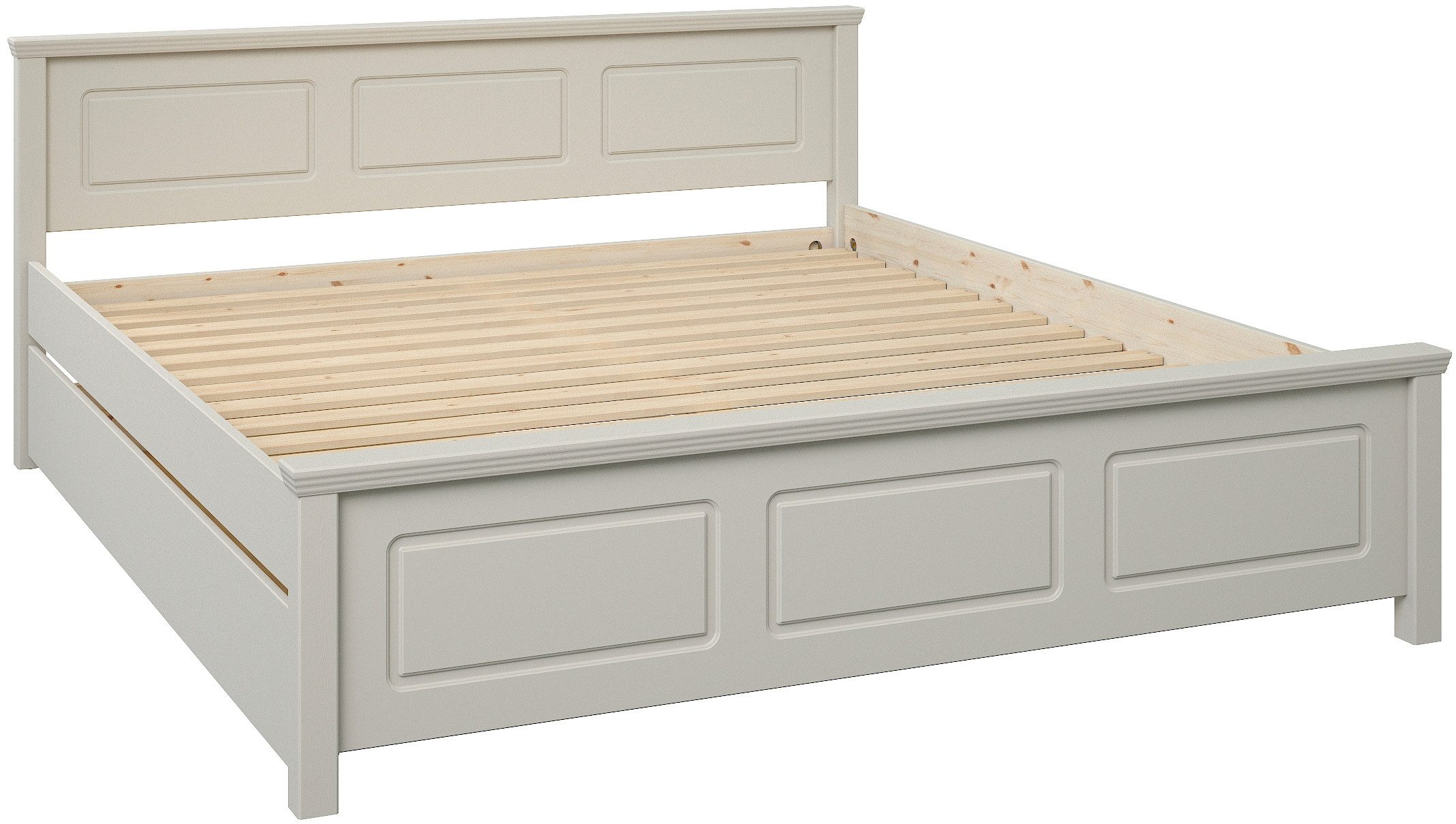 OTTO home Massivholzbett ERIKK', Made in Europe, optional mit Schublade, Massivholz Kiefer (FSC® zertifiziert), in mehreren Größen, Landhausstil mit Kassettenop – Bild 2 von 5