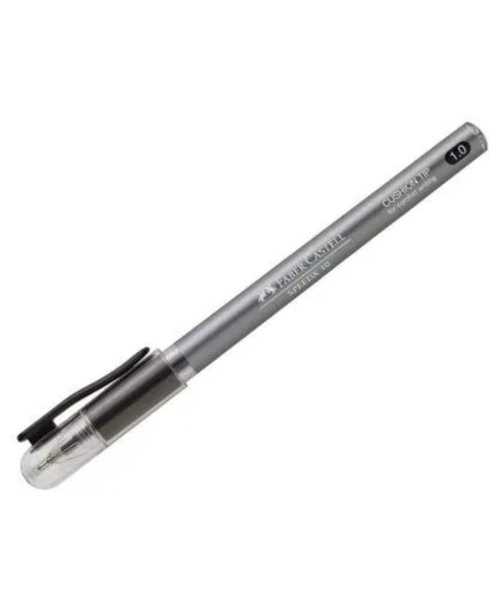 Faber-Castell Kugelschreiber FABER CASTELL Kugelschreiber Speedx M, schwarz, (packung, 1-tlg., Kugelschreiber), rutschfeste Gummigriffzone