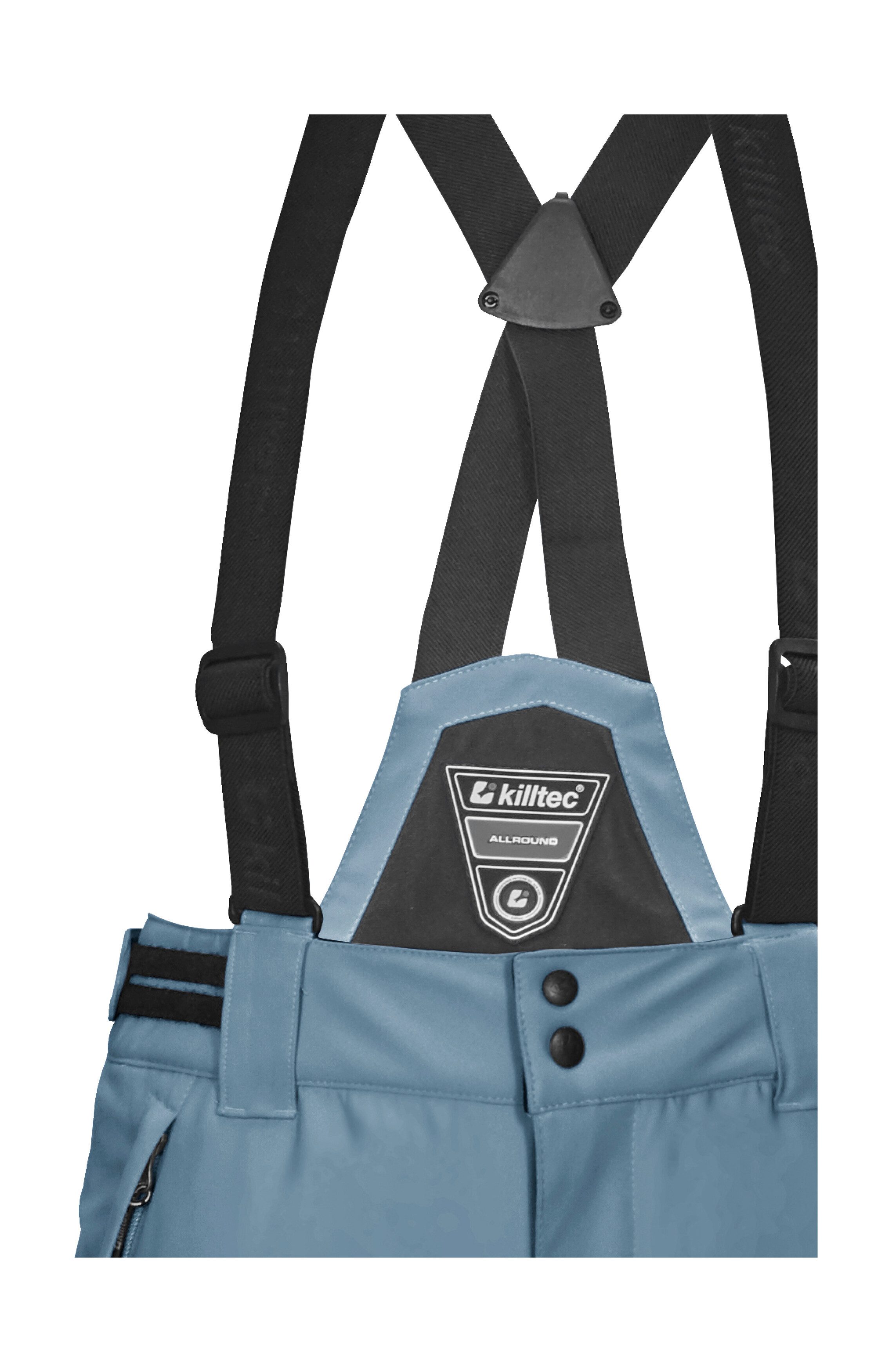 Killtec Skihose KSW 77 GRLS SKI PNTS wasserdicht, atmungsaktiv, abnehmbarer Latz, verst. Seitenriegel