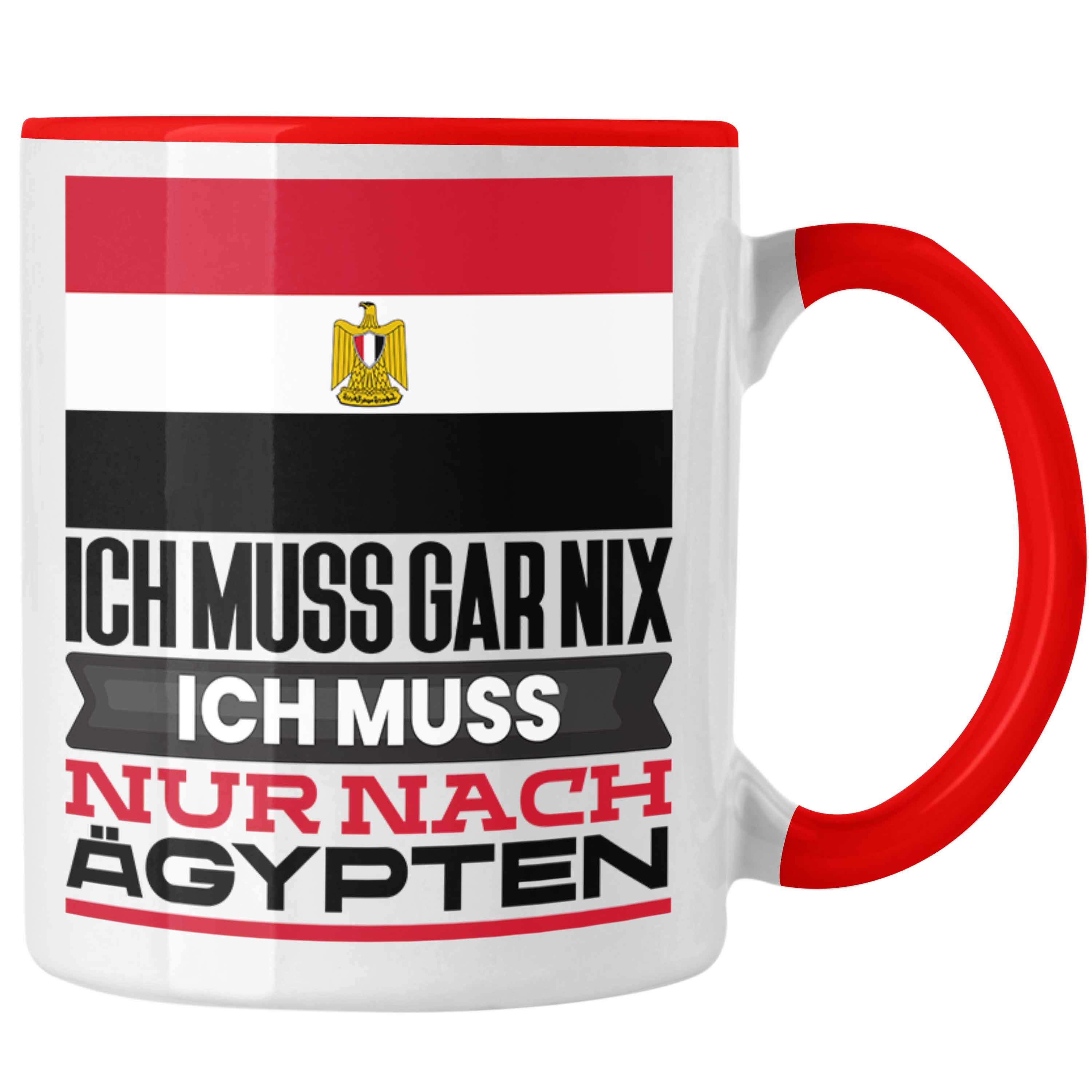 Trendation Tasse Ägypten Tasse Geschenk für Ägypter Geburtstag Urlaub Geschenkidee Ich