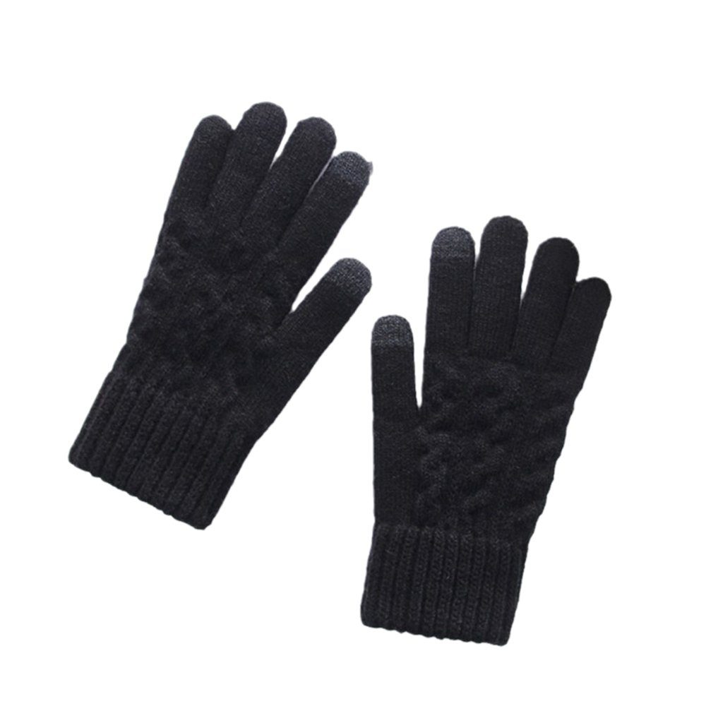 LAPA HOME Strickhandschuhe Damen Touchscreen Winterhandschuhe Warme Elastizität Sporthandschuhe (Paar) Outdoor Strick Handschuhe für Täglich, Radfahren und Freizeit