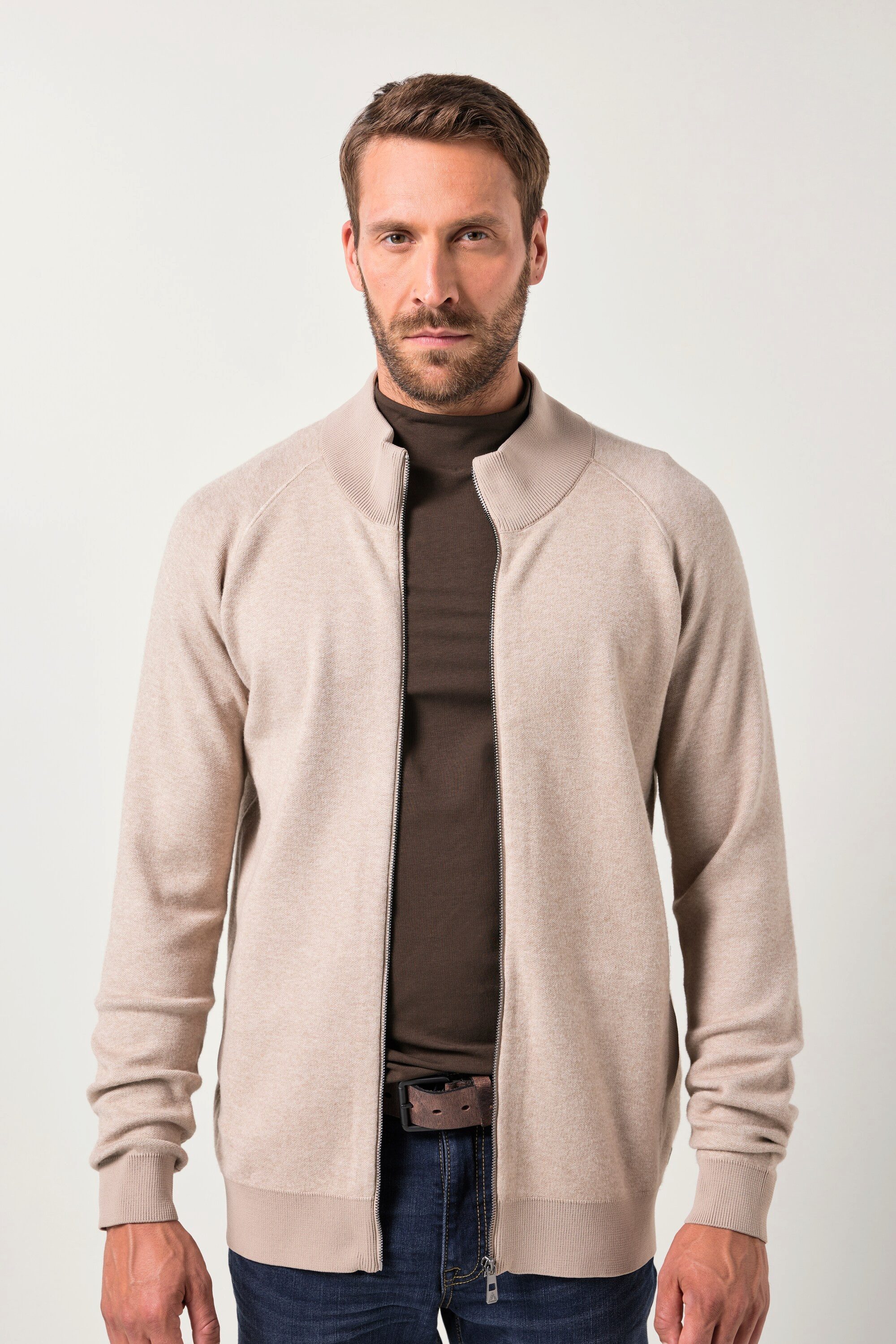 JP1880 Poloshirt Strickjacke Nachhaltigkeit recycelte Materialien