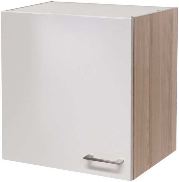 Flex-Well Exclusiv Oberschrank Abaco 60 cm x 54 cm Perlmutt glänzend-Akazie