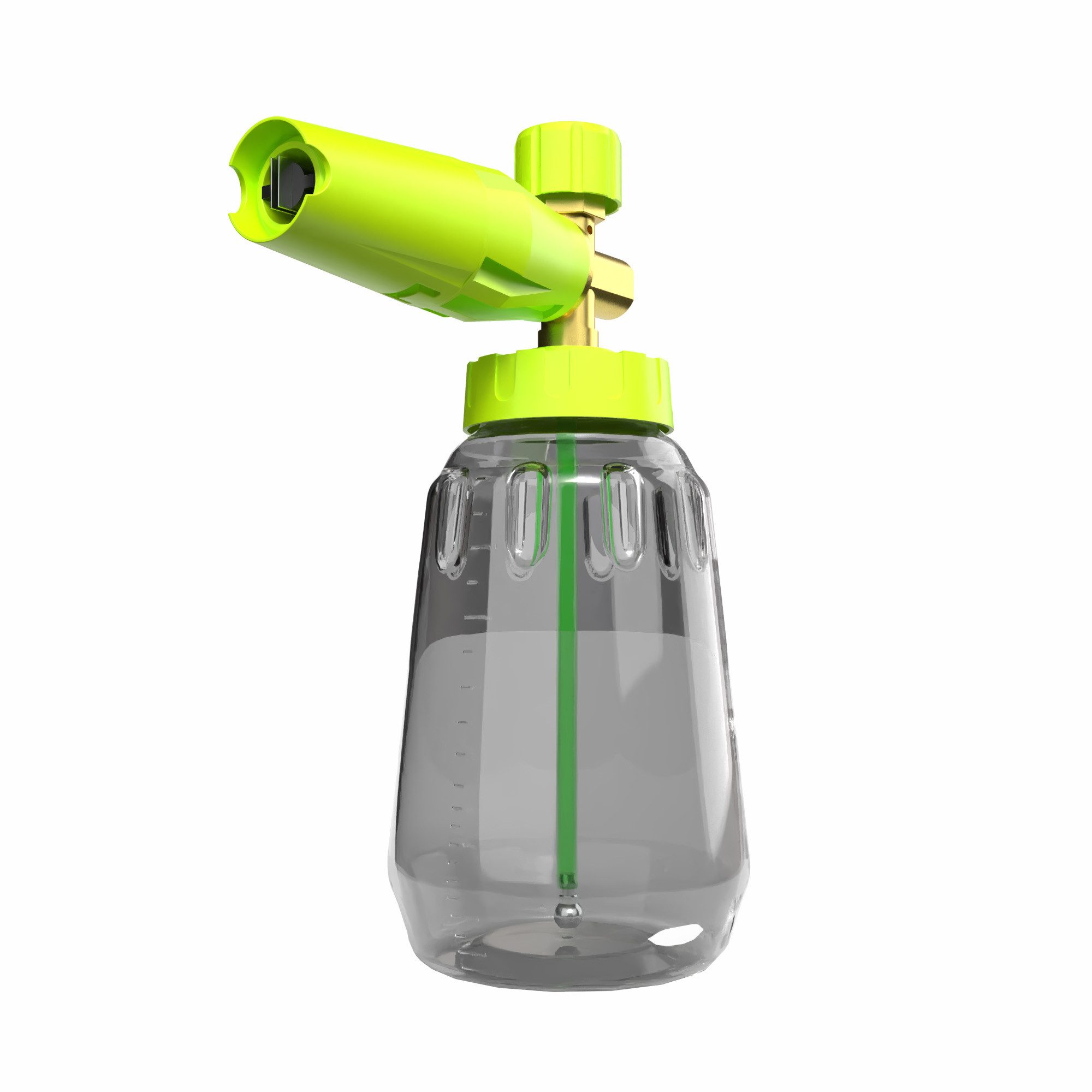 Nuke Guys Hochdruck-Schaumdüse Schaumlanze Schaumkanone 1 Liter mit Adapter und Dichtung, (3-tlg), zum Aufschäumen von Reinigern, Schaumpistole