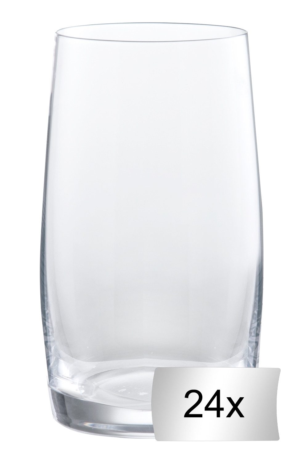 BOHEMIA SELECTION Longdrinkglas SIMPLY, 24er Set, 380 ml Fassungsvermögen, Glas, Spülmaschinengeeignet