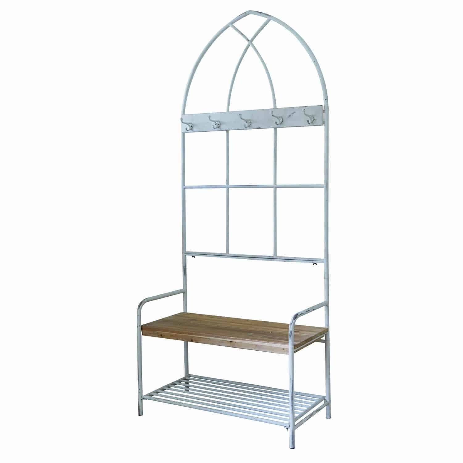 Mirabeau Garderobe Garderobe Oliviette antikweiß/braun