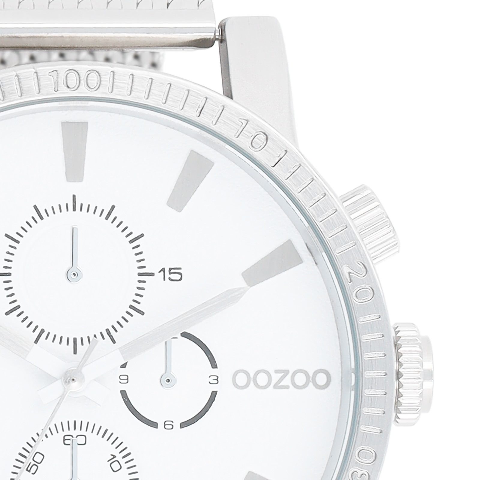 OOZOO Quarzuhr Oozoo Herren Armbanduhr Timepieces Analog, (Analoguhr), Herrenuhr rund, extra groß (ca. 48mm) Metallarmband, Fashion-Style