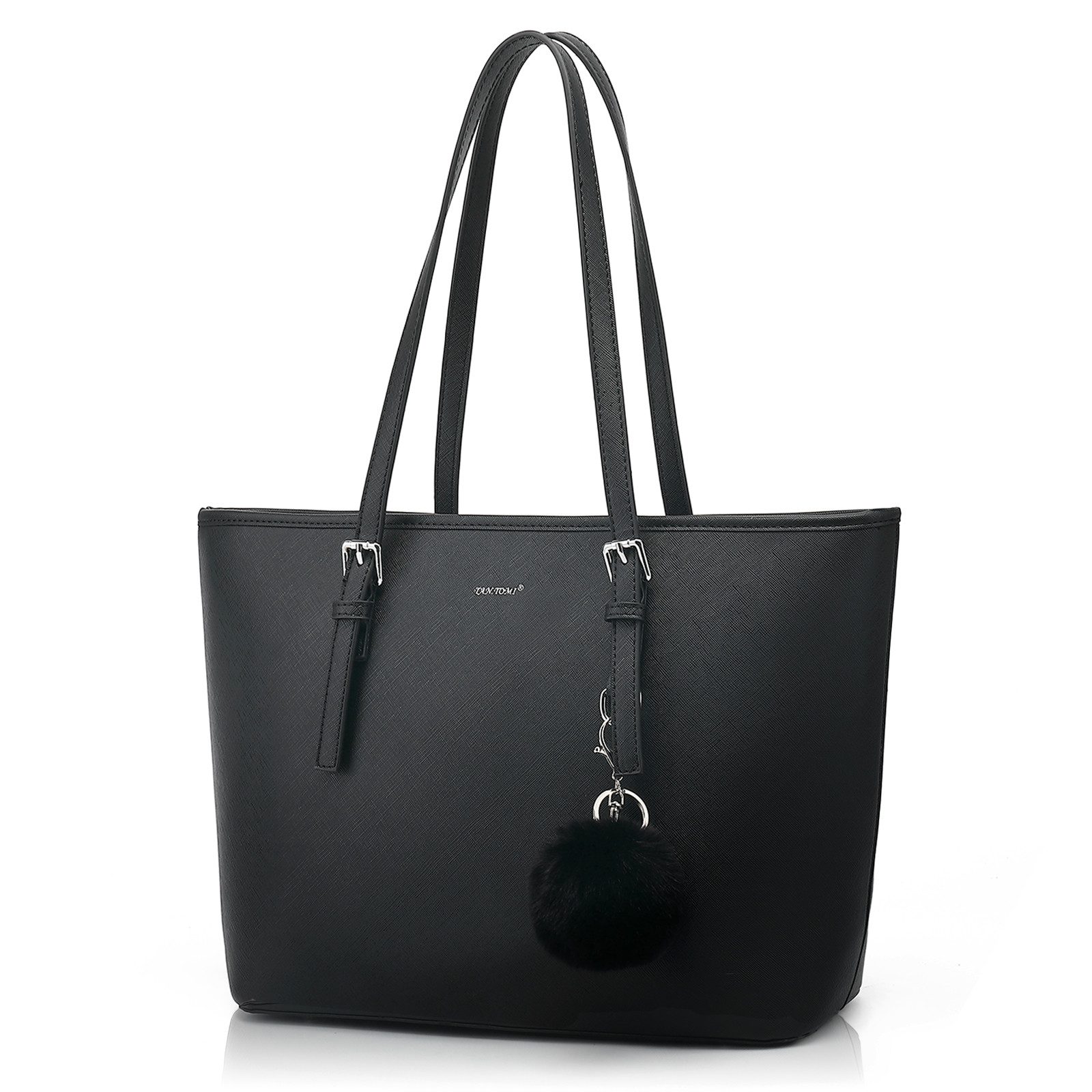 Shopper Damen Shopper Klassisch Elegante Handtasche Henkeltasche Schwarz