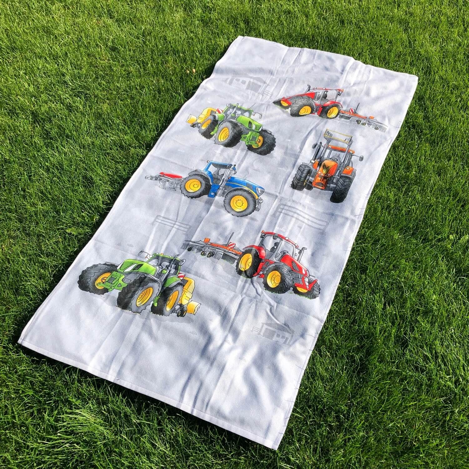 ESPiCO Strandtuch Traktor, Frottee-Velour (1-St), Landmaschinen, Bulldog, Trecker