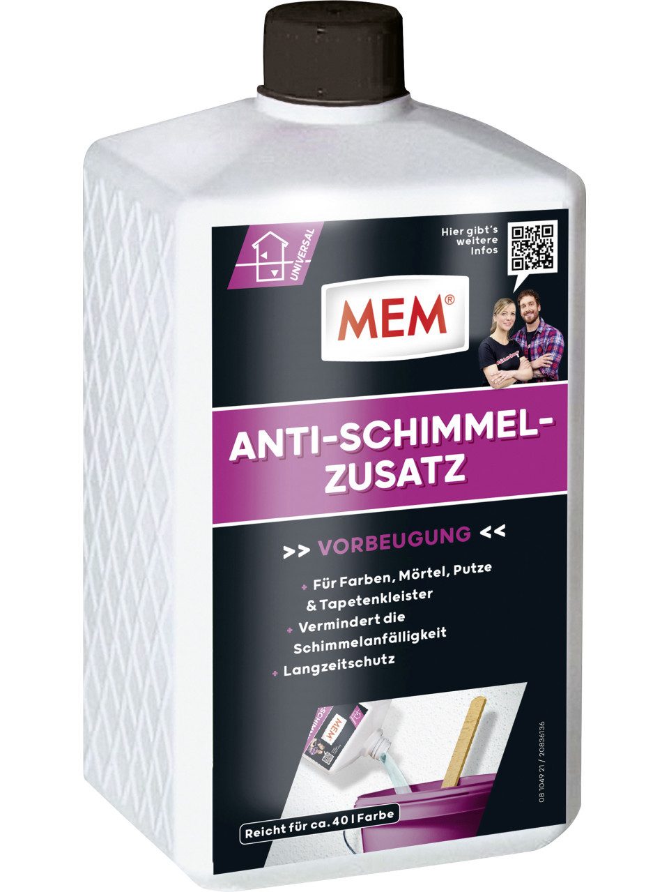 MEM Bauchemie MEM Anti-Schimmel-Zusatz 1 l Засіб для видалення цвілі