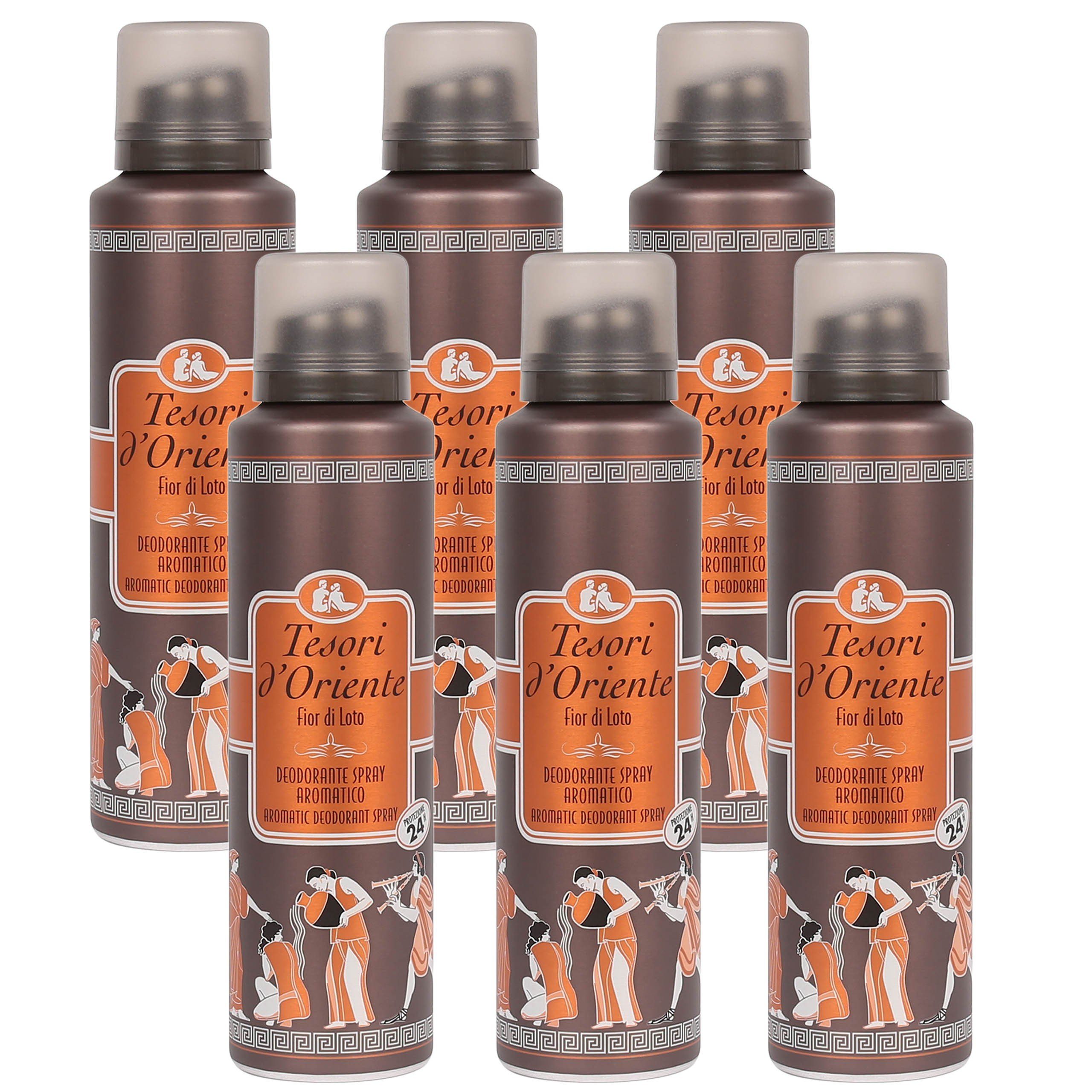 Tesori d´Oriente Bodyspray Tesori d'Oriente Fior do Loto Deodorant 150 ml x6