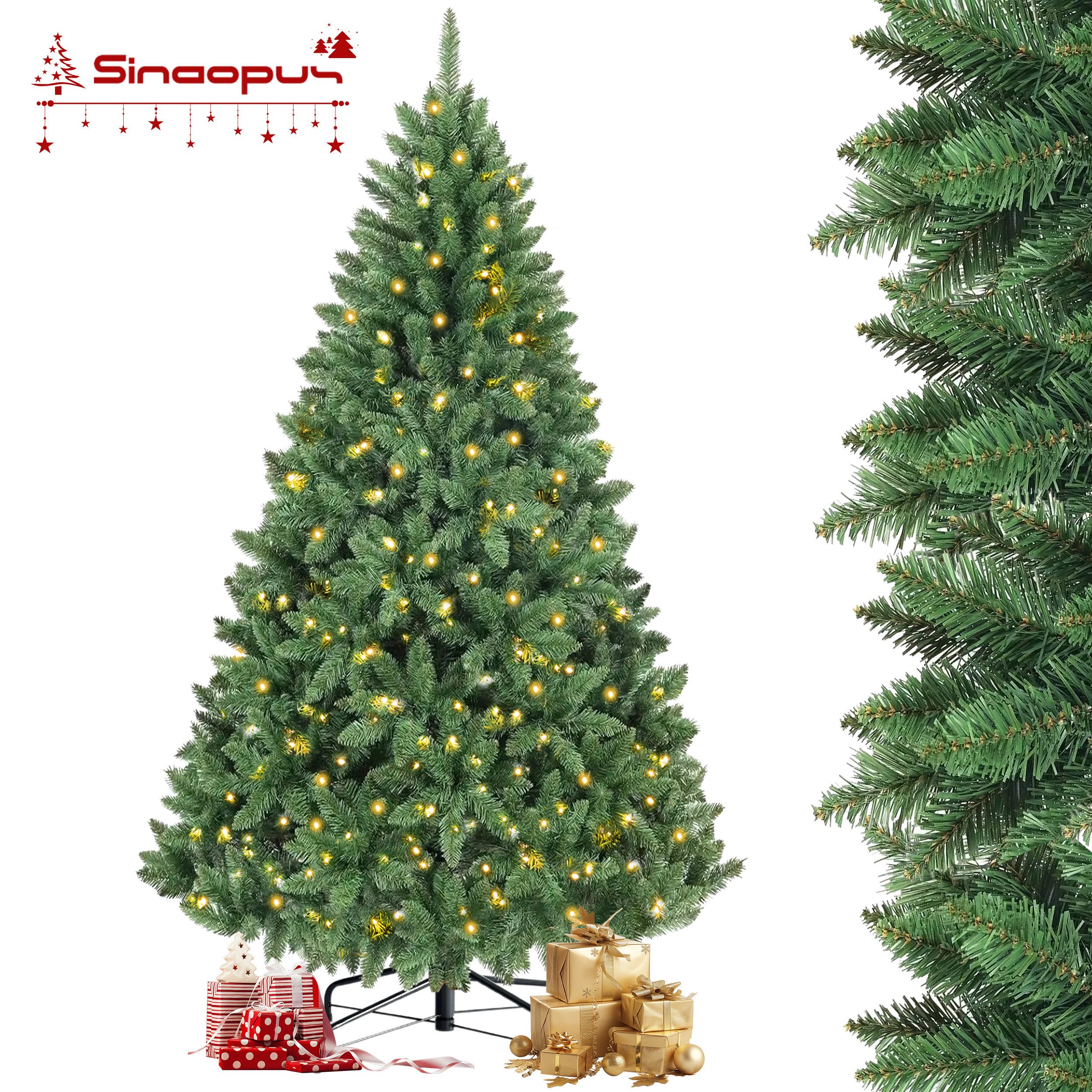 Sinaopus Künstlicher Weihnachtsbaum mit Beleuchtung, Tannenbaum künstlich, günstig online kaufen