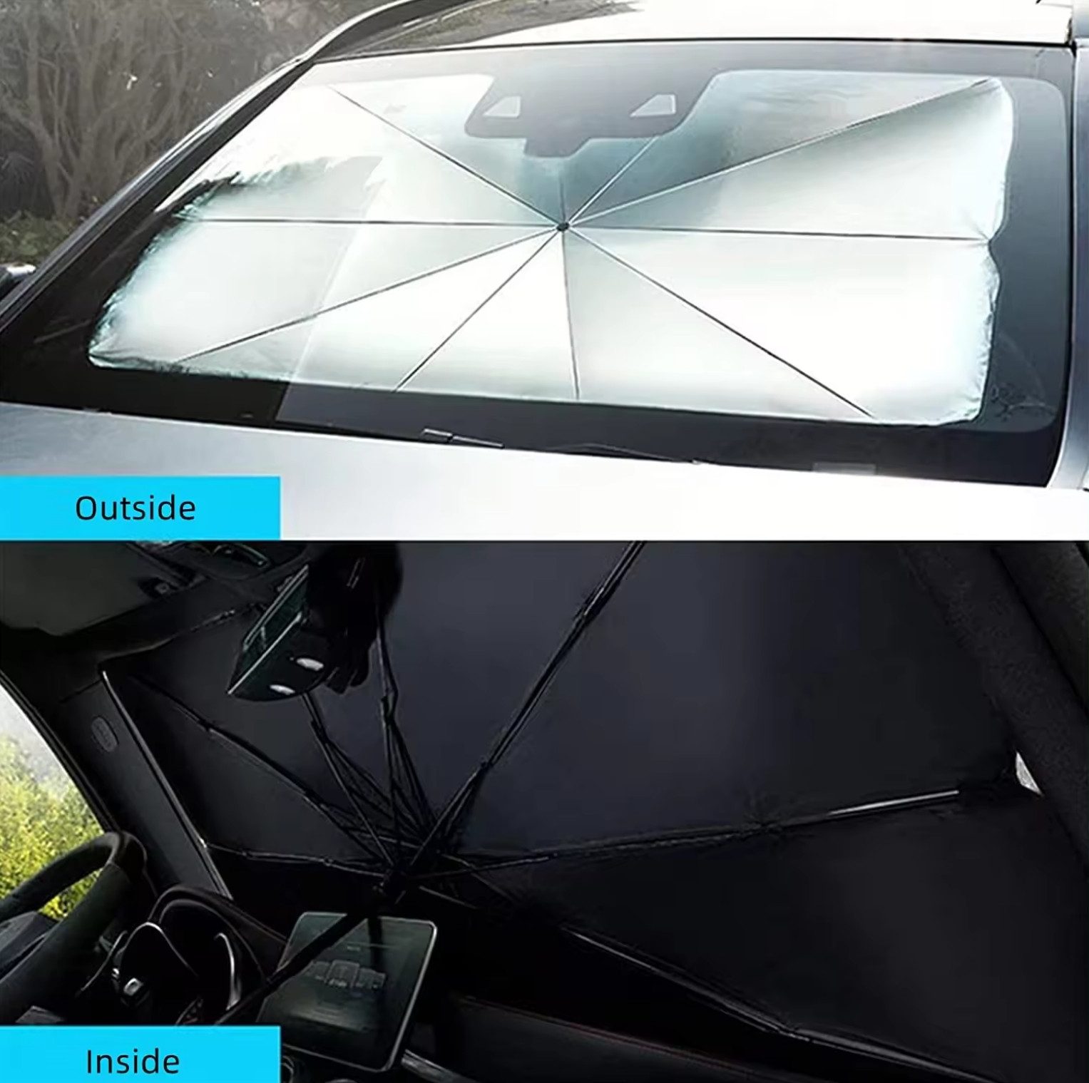 Ikonka Autosonnenschutz Auto Sonnenschutz Windschutzscheibe Sonnenschirm günstig online kaufen