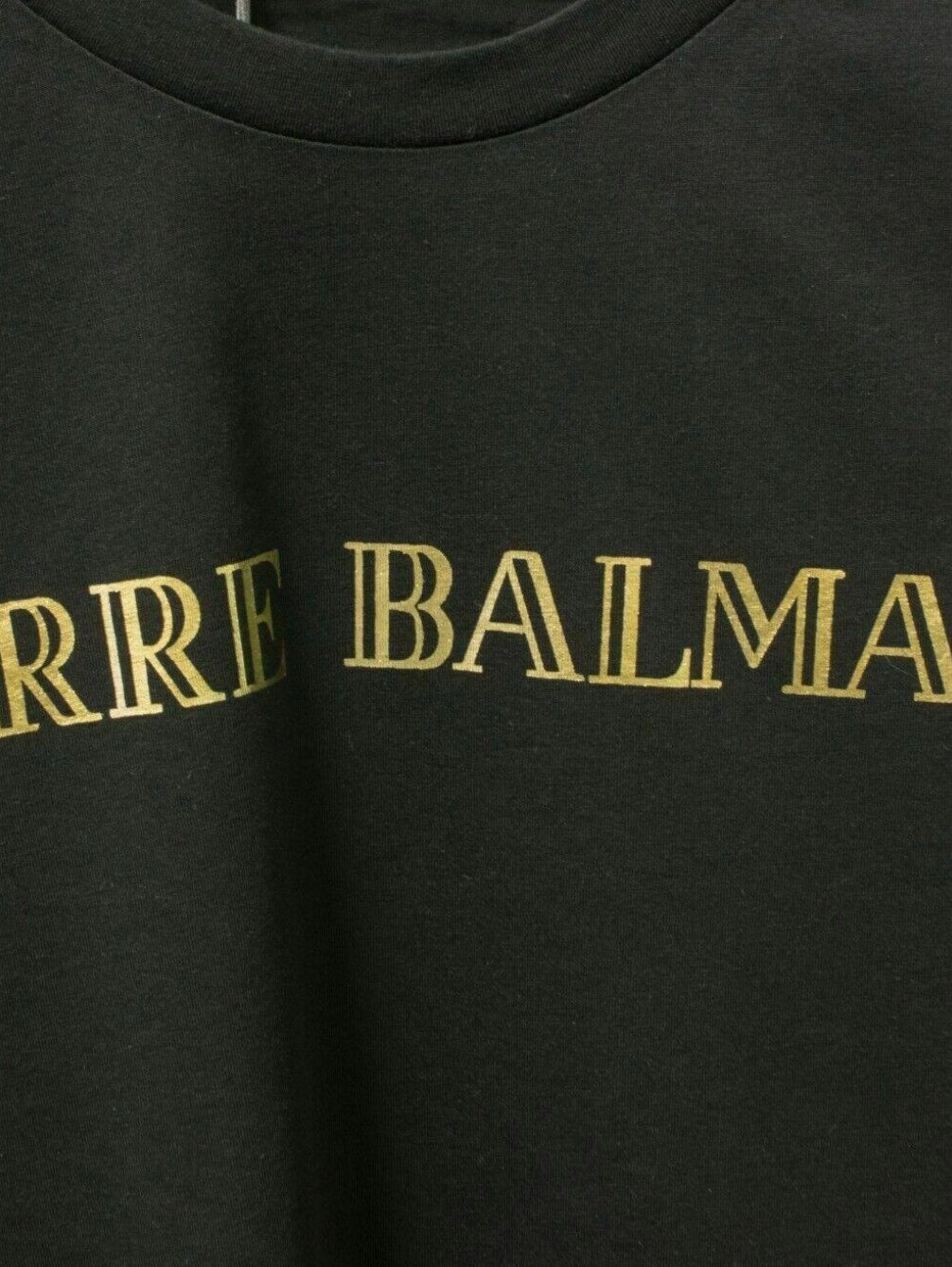 Balmain Paris T-Shirt Pierre Balmain Logo Baumwolle Top