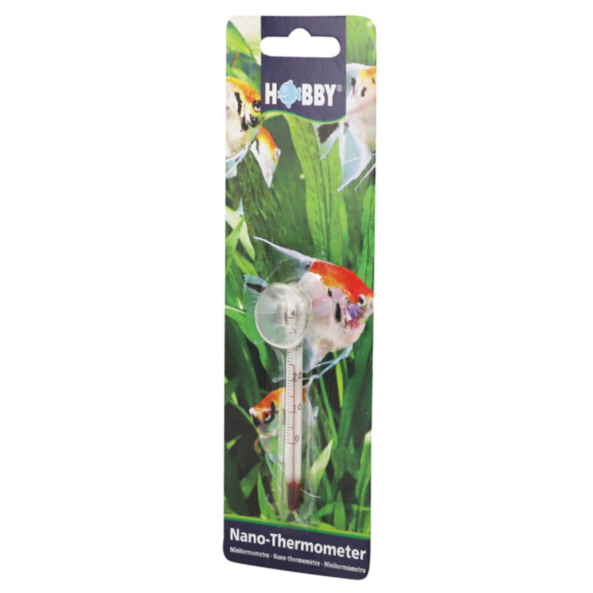 HOBBY Aquarium Nano-Thermometer 8 cm speziell für Nanobecken