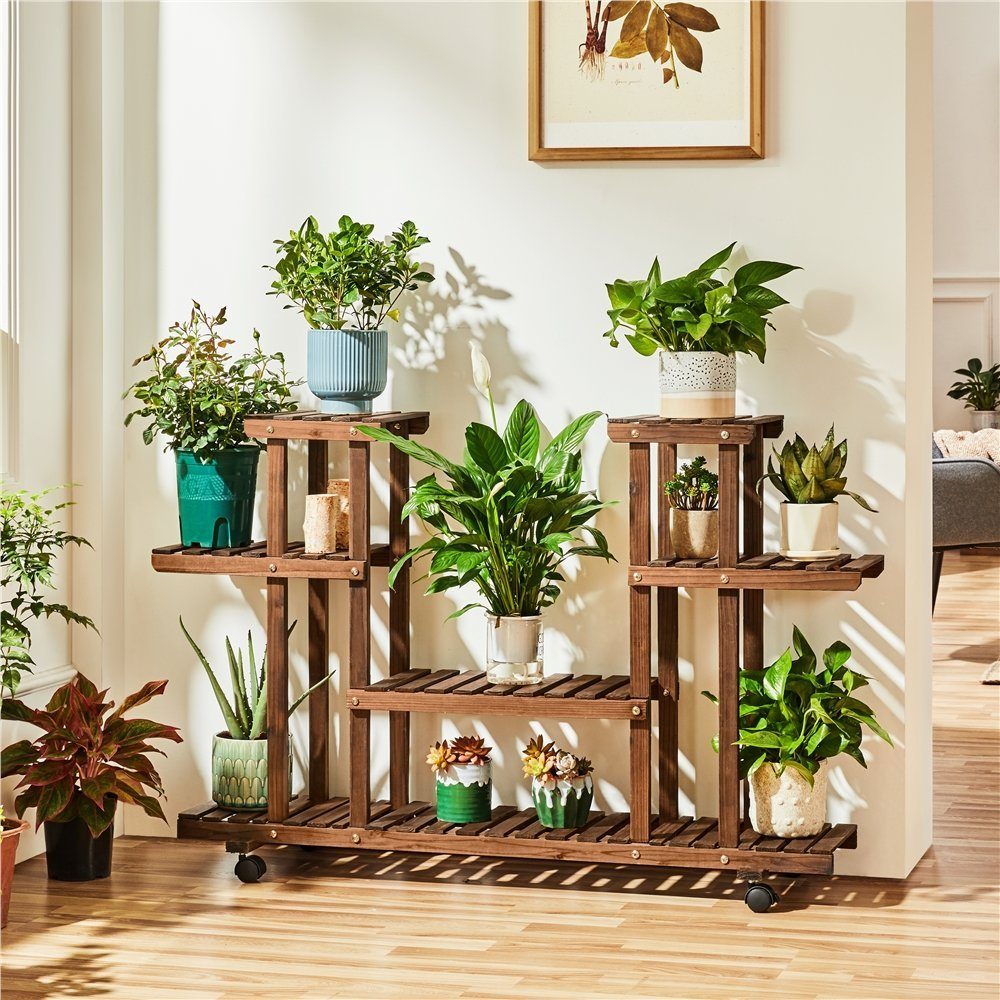 Yaheetech Blumenständer, Pflanzenregal aus Holz günstig online kaufen