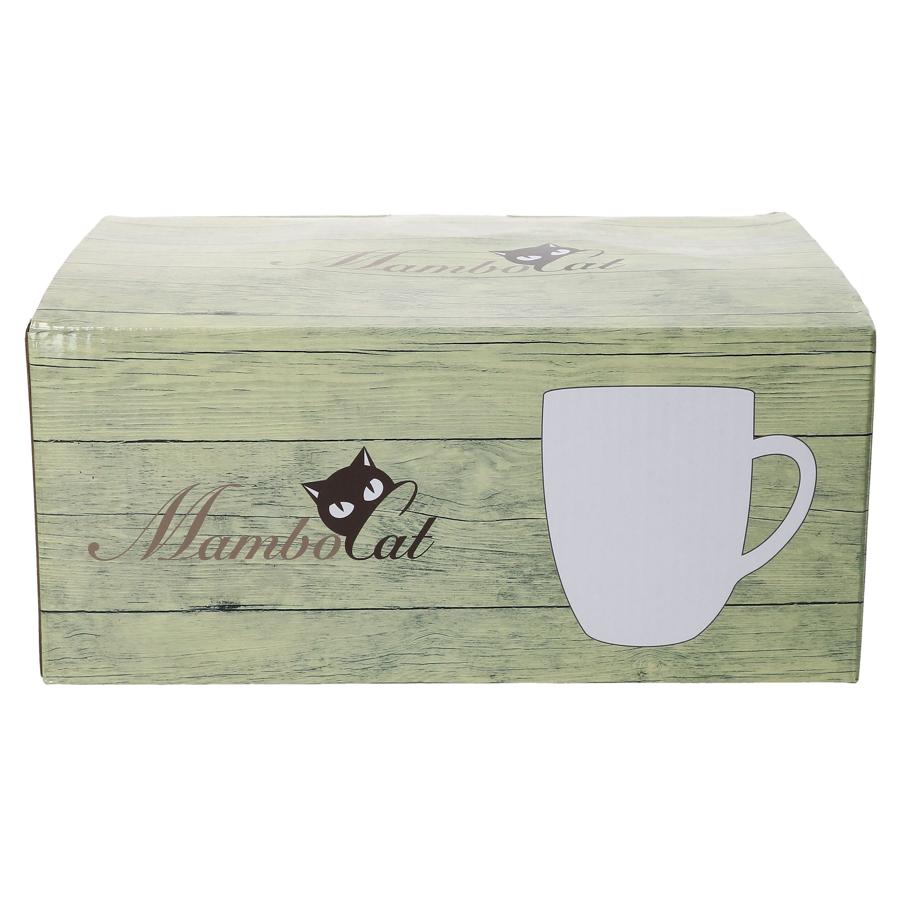 MamboCat Becher 6er Set Kaffeebecher White 24304304 Steingut Biata - 340ml