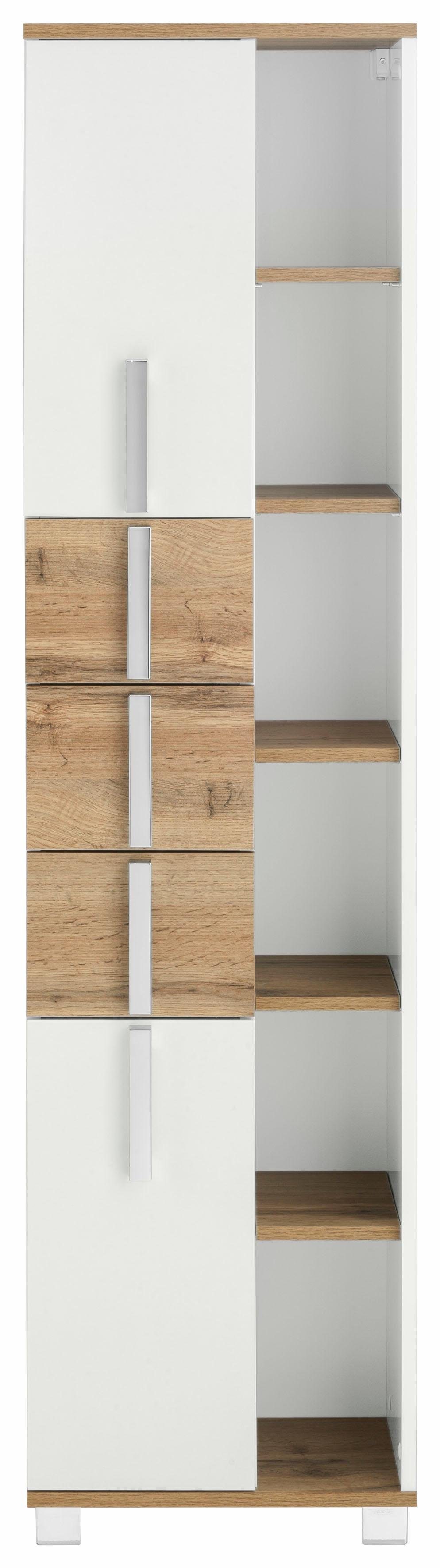 Schildmeyer Hochschrank Kampen, Hochschrank mit offenen Fächern, Made in Germany Solide Verarbeitung - Dieses Produkt ist in Deutschland gefertigt