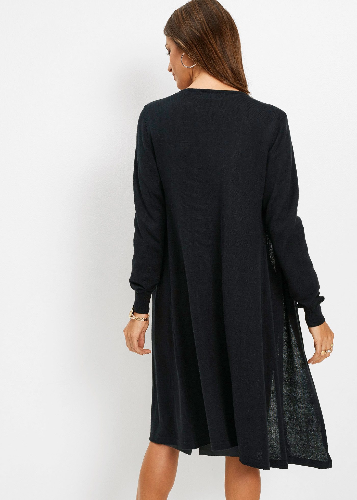 bonprix Longstrickjacke (1-tlg) figurumspielende Passform, eleganter Stil