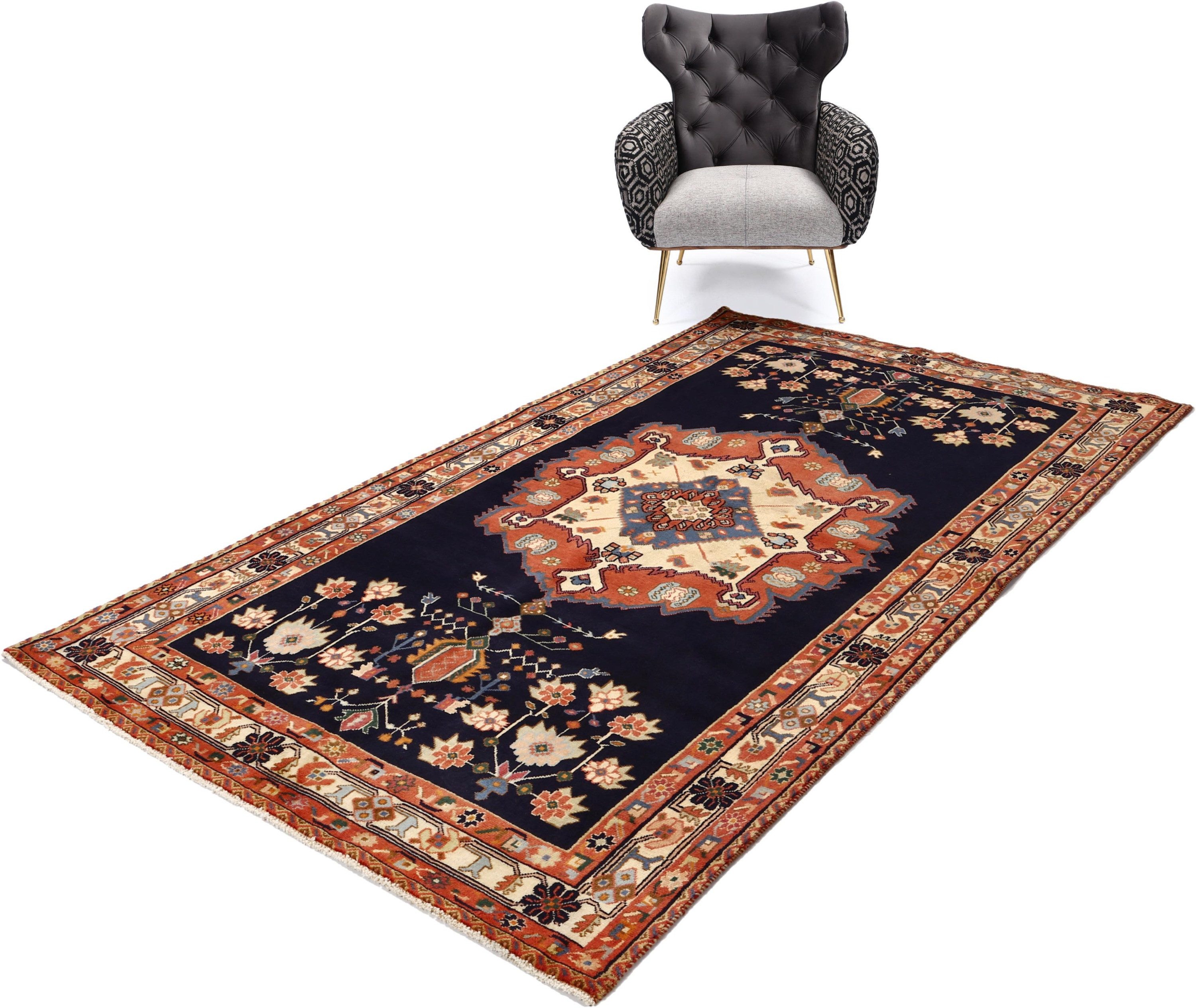 Carpet Avenue Teppich Afshar Shahr-Babak Patina 250x147, Rechteck, Höhe: 7 mm