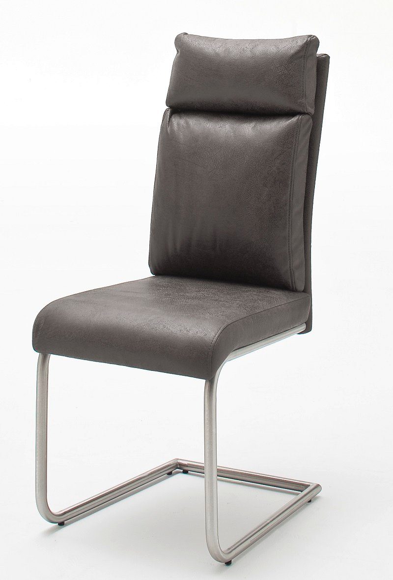 MCA furniture Freischwinger PIA (Set, 2 St), Stuhl belastbar bis 120 kg,  Kissenoptik, Modern