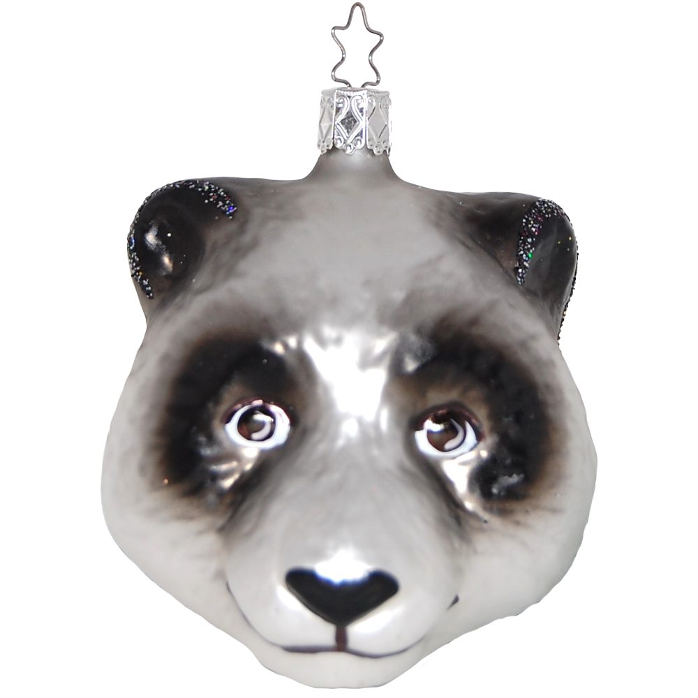 INGE-GLAS® Christbaumschmuck Panda (1-tlg), mundgeblasen, handbemalt