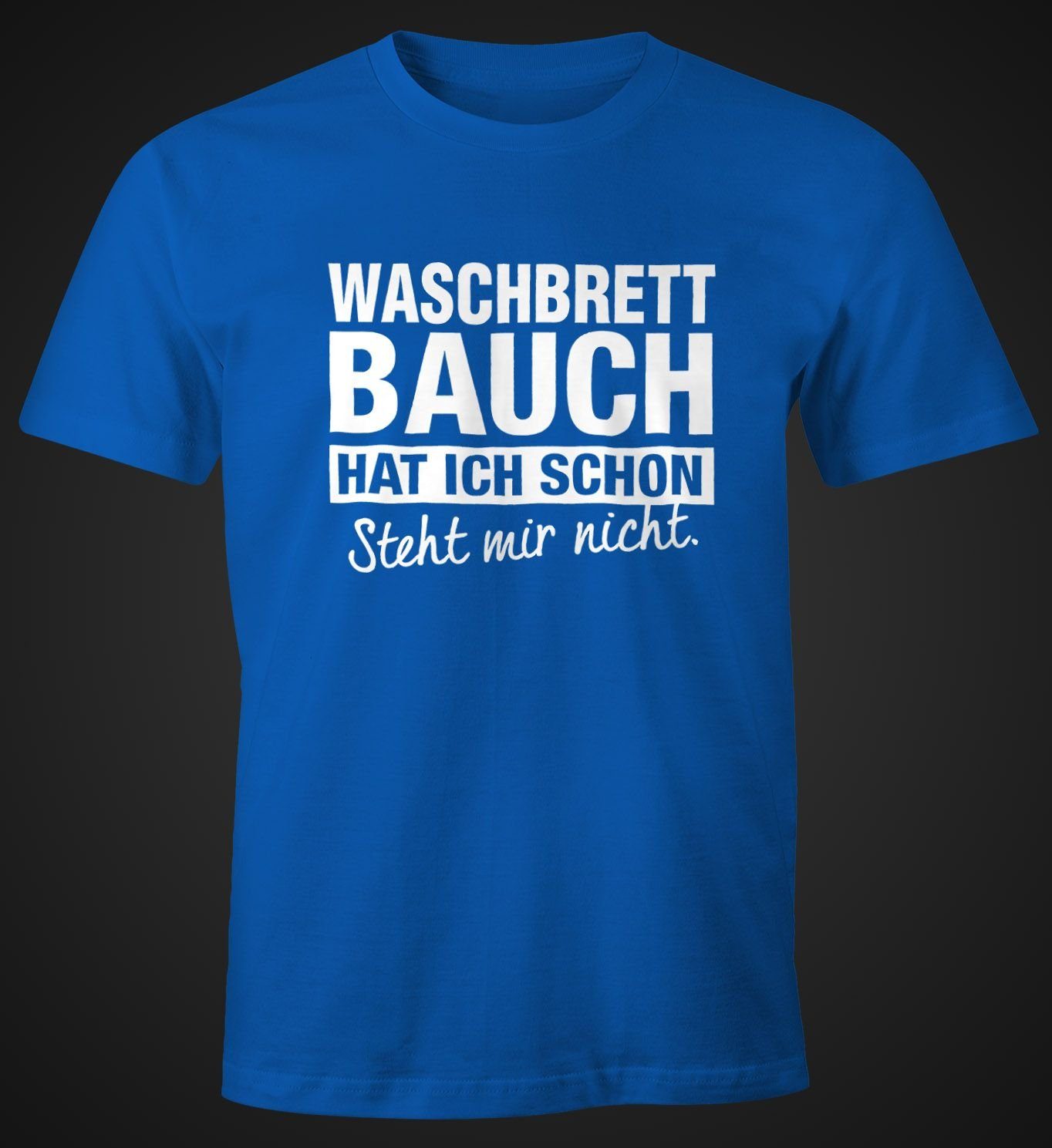 MoonWorks Print-Shirt Lustiges Herren T-Shirt Waschbrettbauch günstig online kaufen