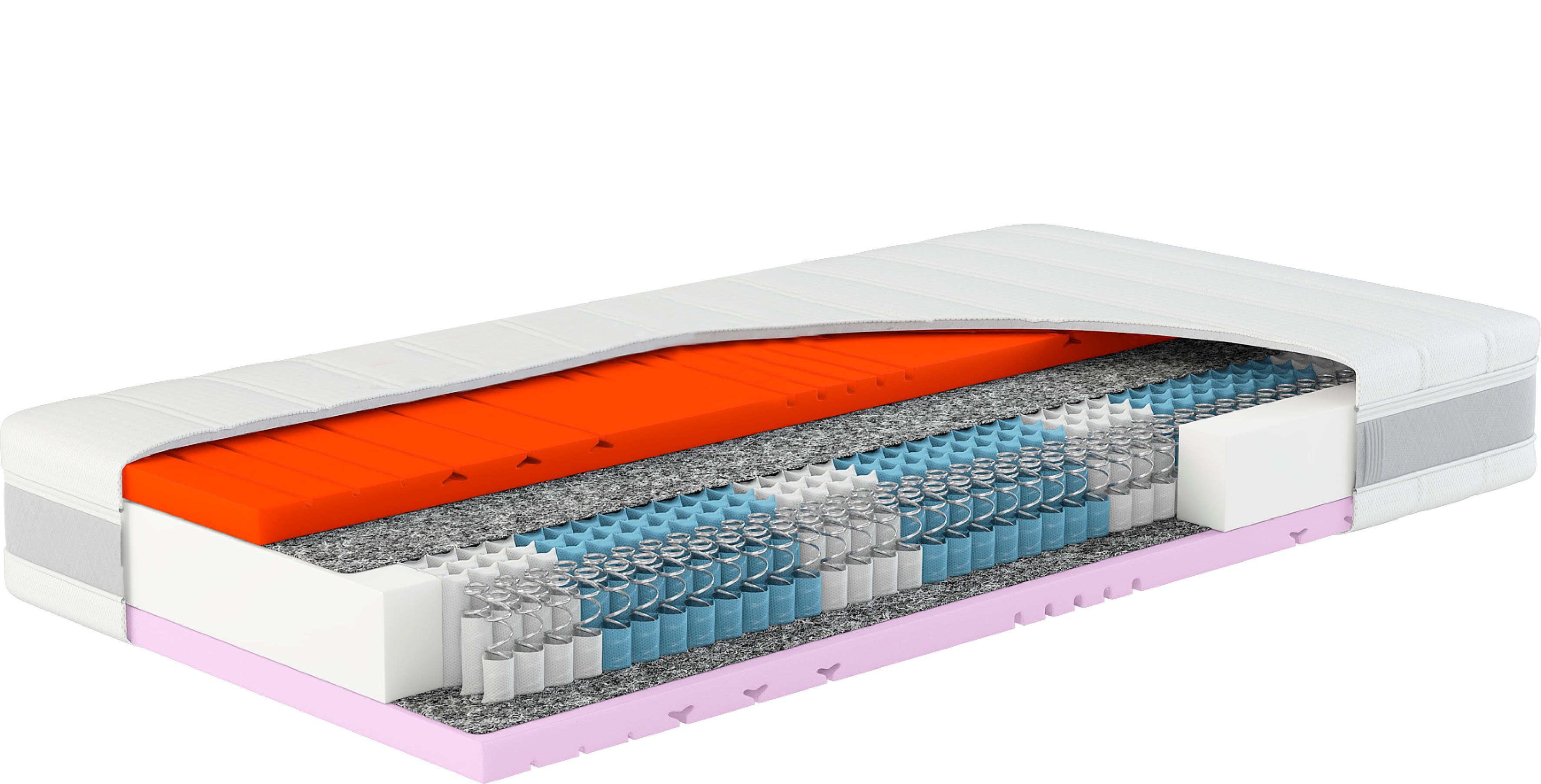 Taschenfederkernmatratze Sleep Balance Größen hoch, TFK, Hn8 vielen und (1-tlg), den Schlafsysteme, Größen erhältlich 24 90x200 weiteren cm in