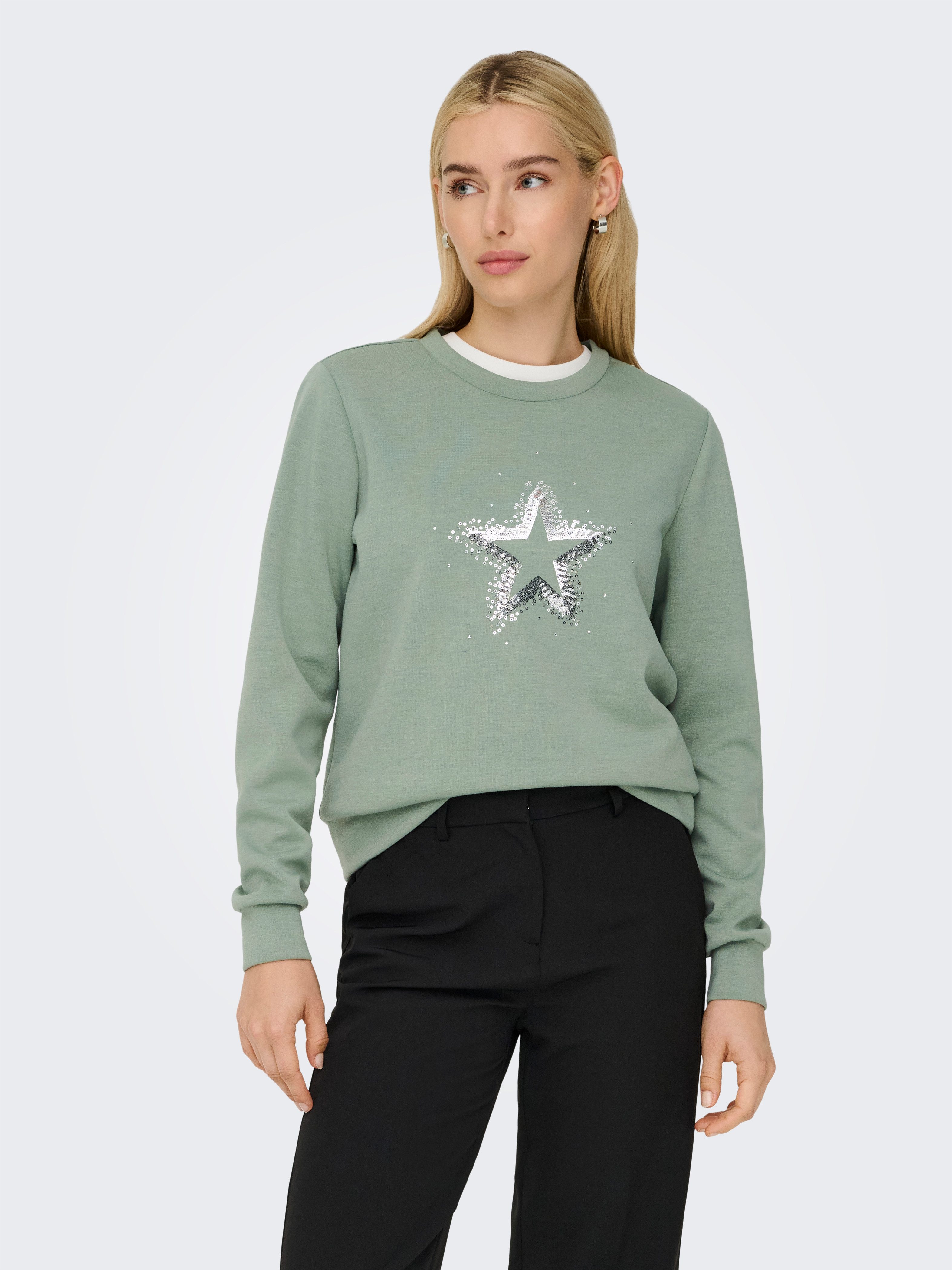 ONLY Sweatshirt ONLMARCY L/S O-NECK BOX UB CC SWT günstig online kaufen