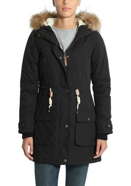 DESIRES Parka Lewanda Winterjacke mit abnehmbarem Kunstfellkragen