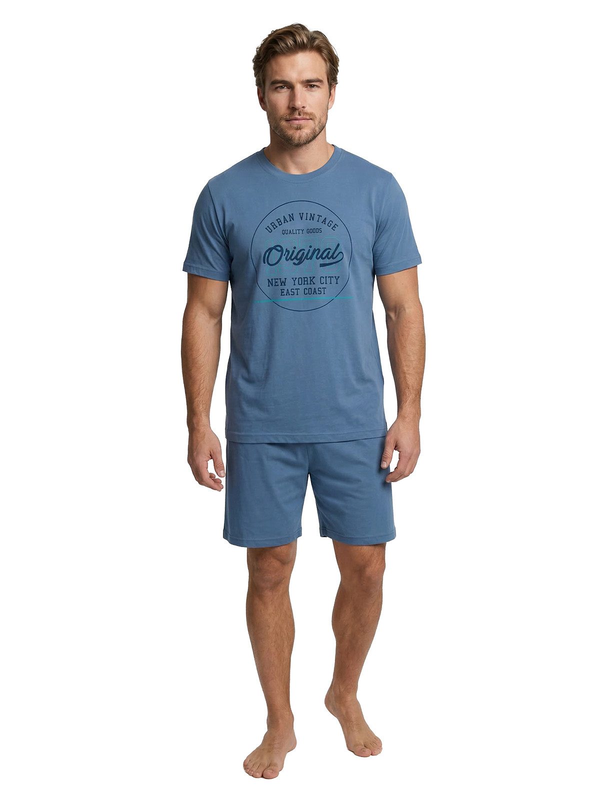 Henry Terre Shorty Pyjama Set Kurz - Vintage