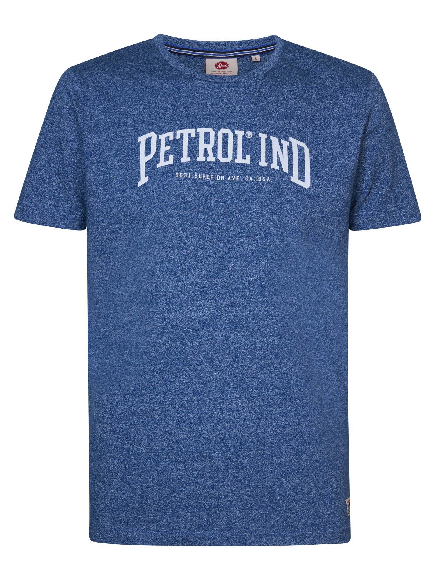 Kurzarmshirt Petrol Industries blau T-Shirt T-Shirt