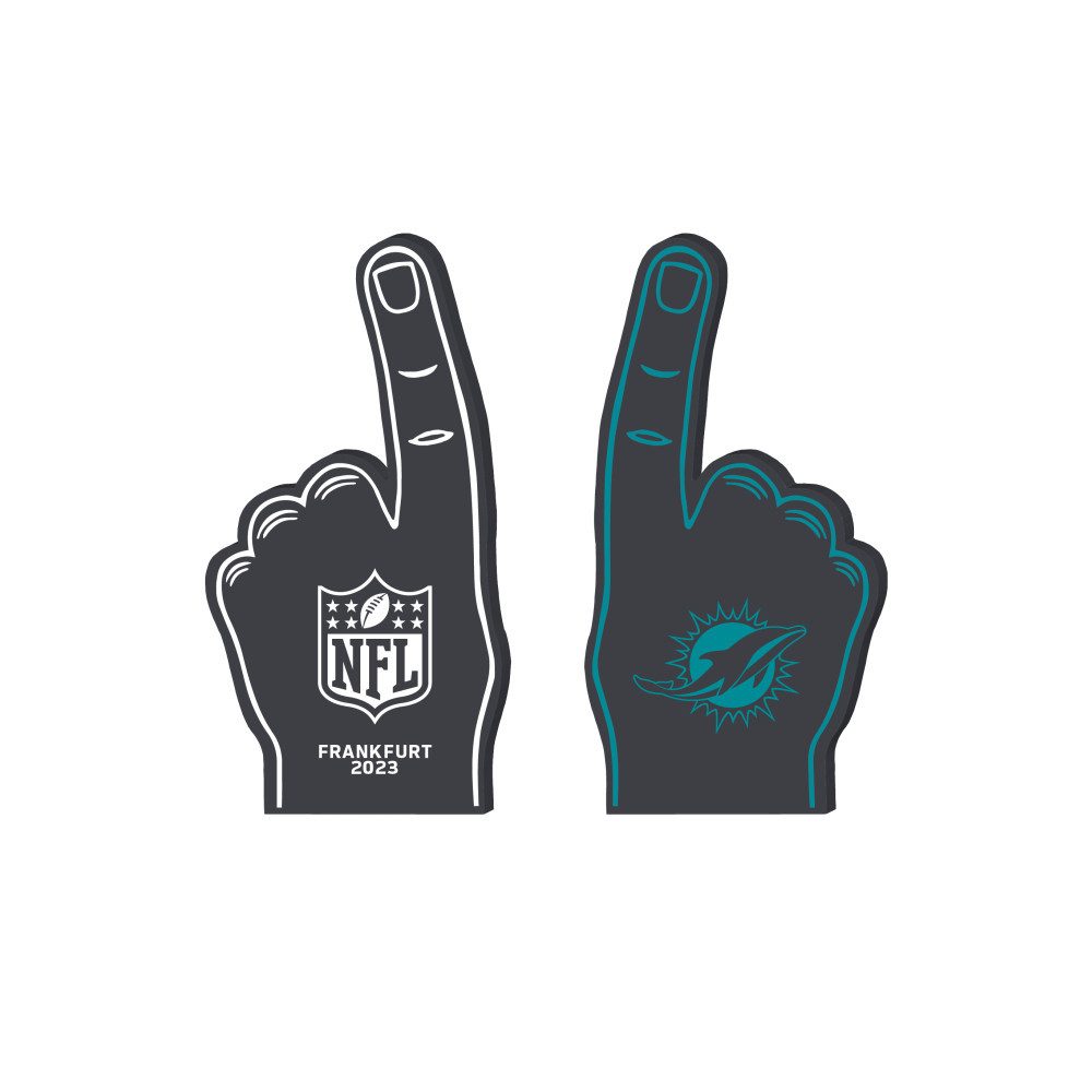 Miami Dolphins Fahne Miami Dolphins Team Foam Finger