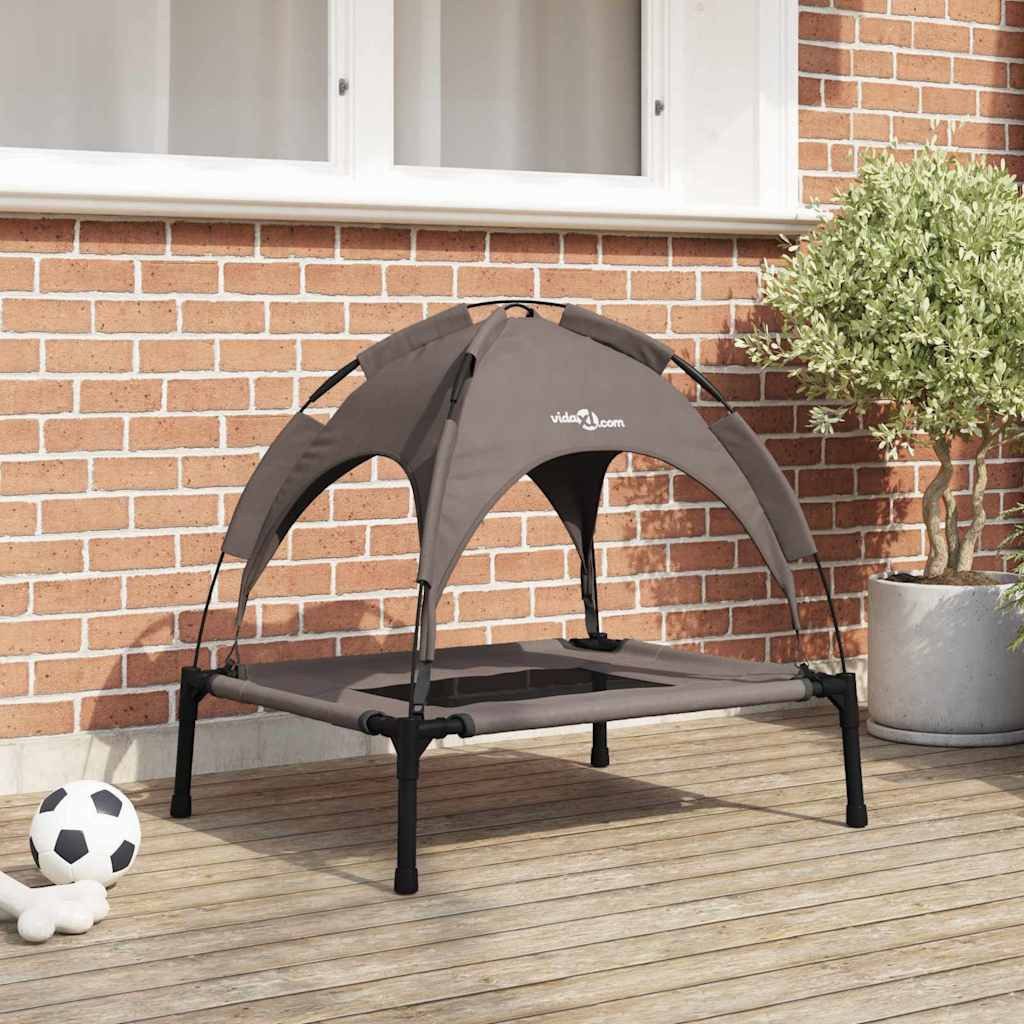 vidaXL Hundebett, Hundebett Braun 76 x 62 x 70,5 cm Stahl