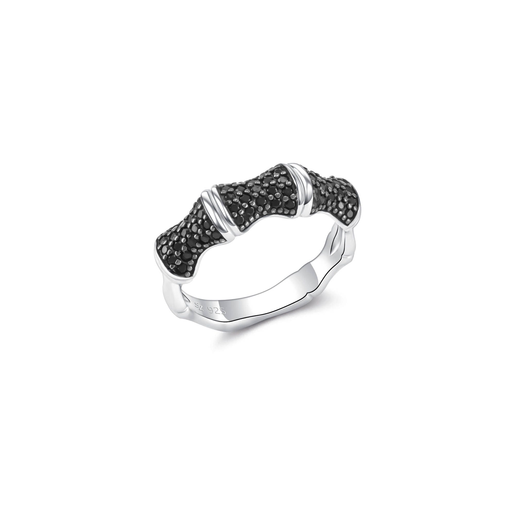Seinerzeit FLORA & FAUNA Silberring Twilight Bambus Ring (1-tlg), Material: 925 Sterling Silber