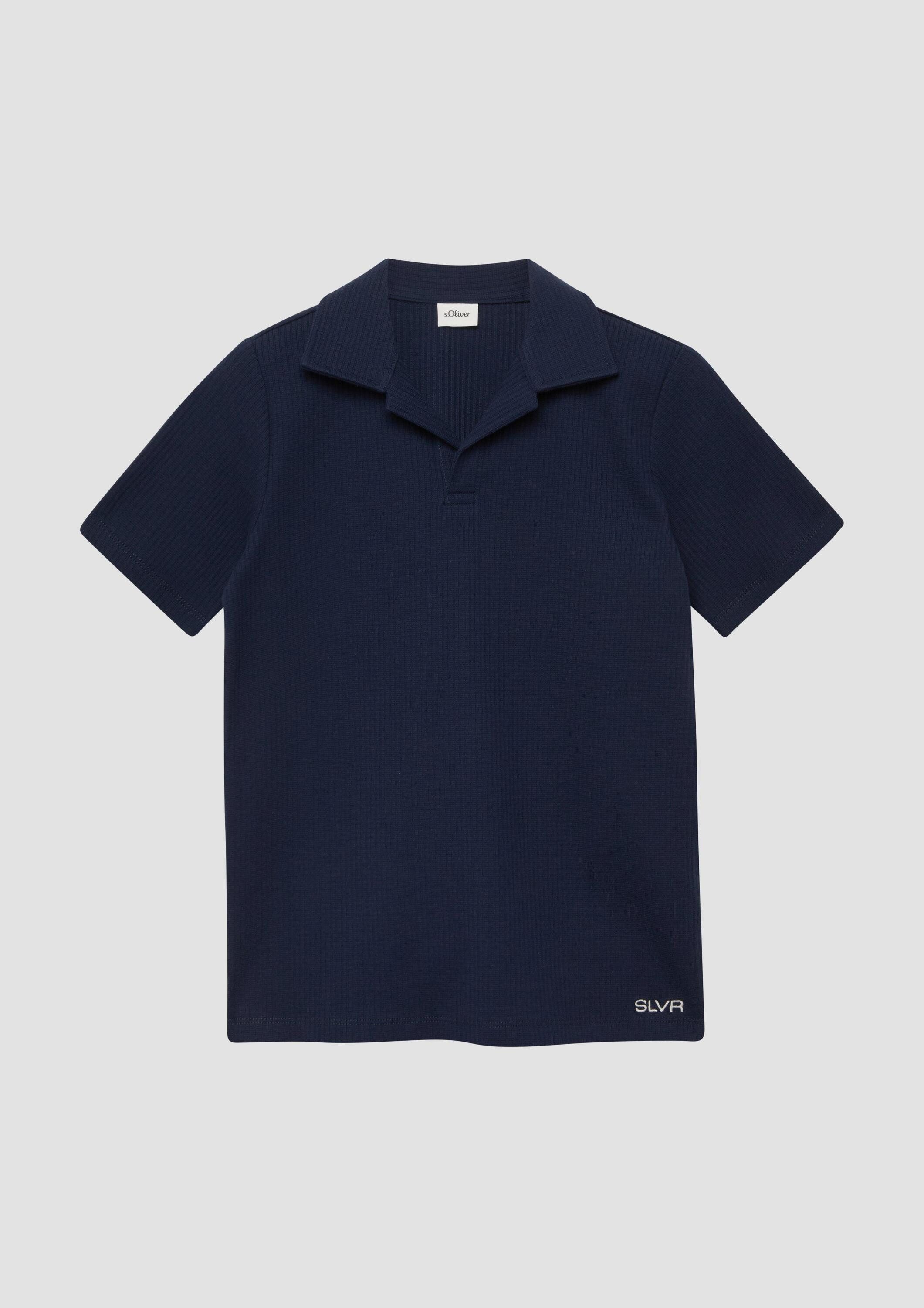 s.Oliver Kurzarmshirt Polo-Shirt Strukturiertes Poloshirt