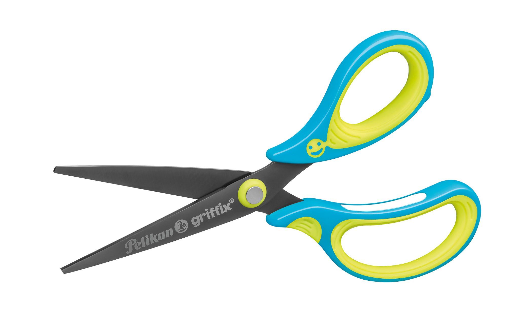 Pelikan Haushaltsschere Pelikan griffix® Schulschere spitzf für Rechtshänder / Farbe: Neon Fre