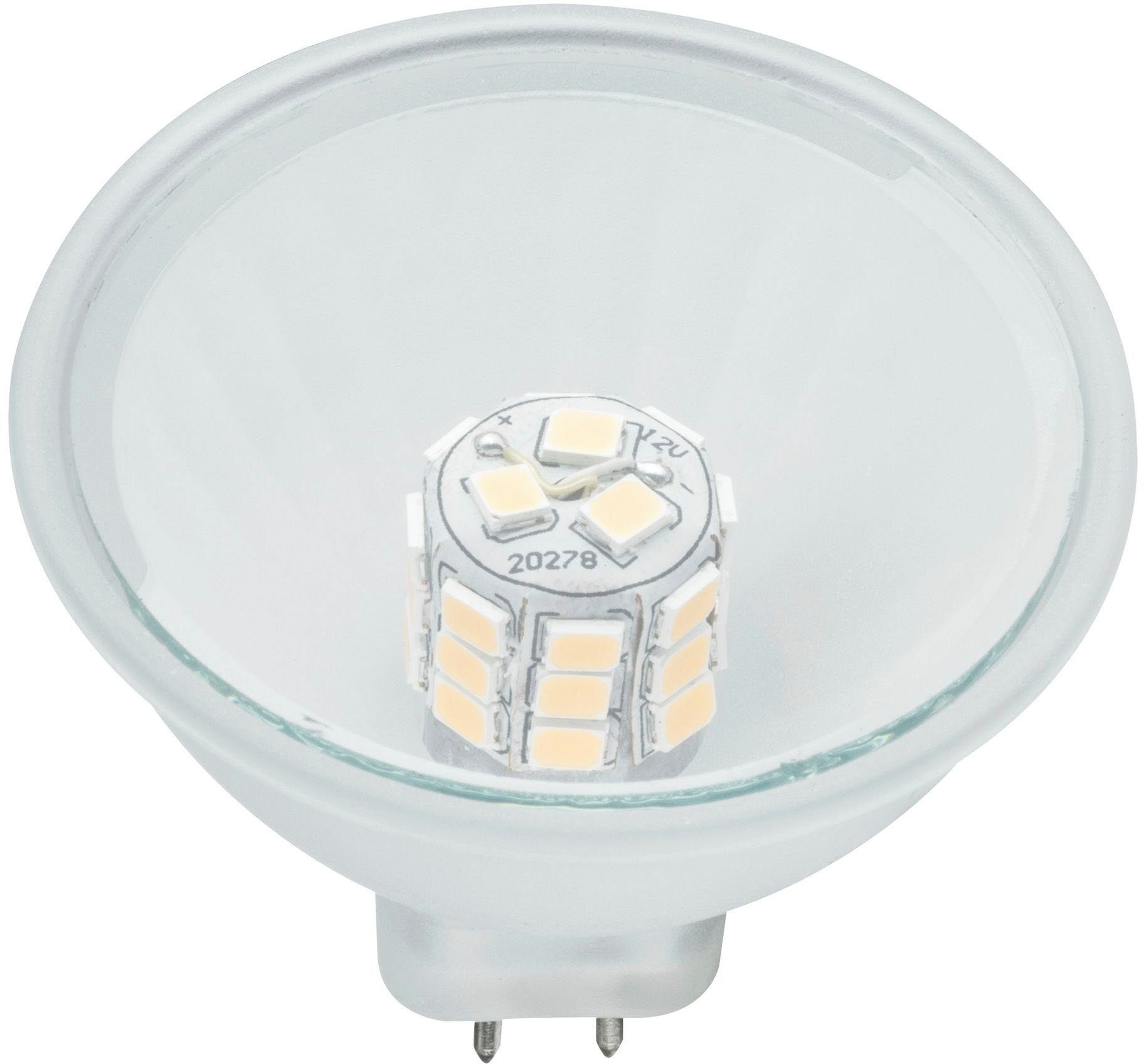 Paulmann LED-Leuchtmittel Reflektor Maxiflood 3W GU5,3 12V, GU 5,3, 1 St., Warmweiß