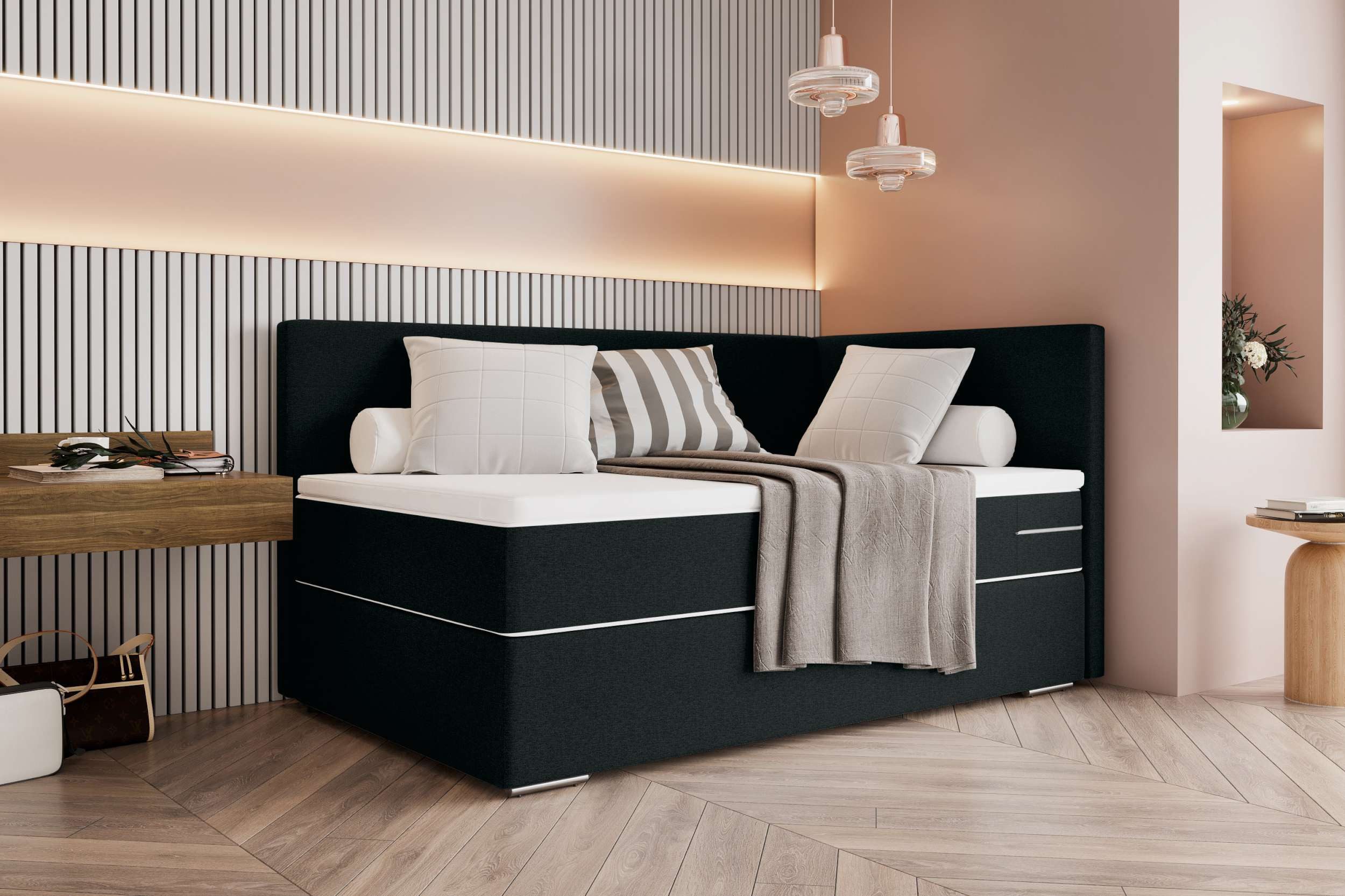 99rooms Boxspringbett Phönix Mini Plus (Schlafzimmerbett, günstig online kaufen