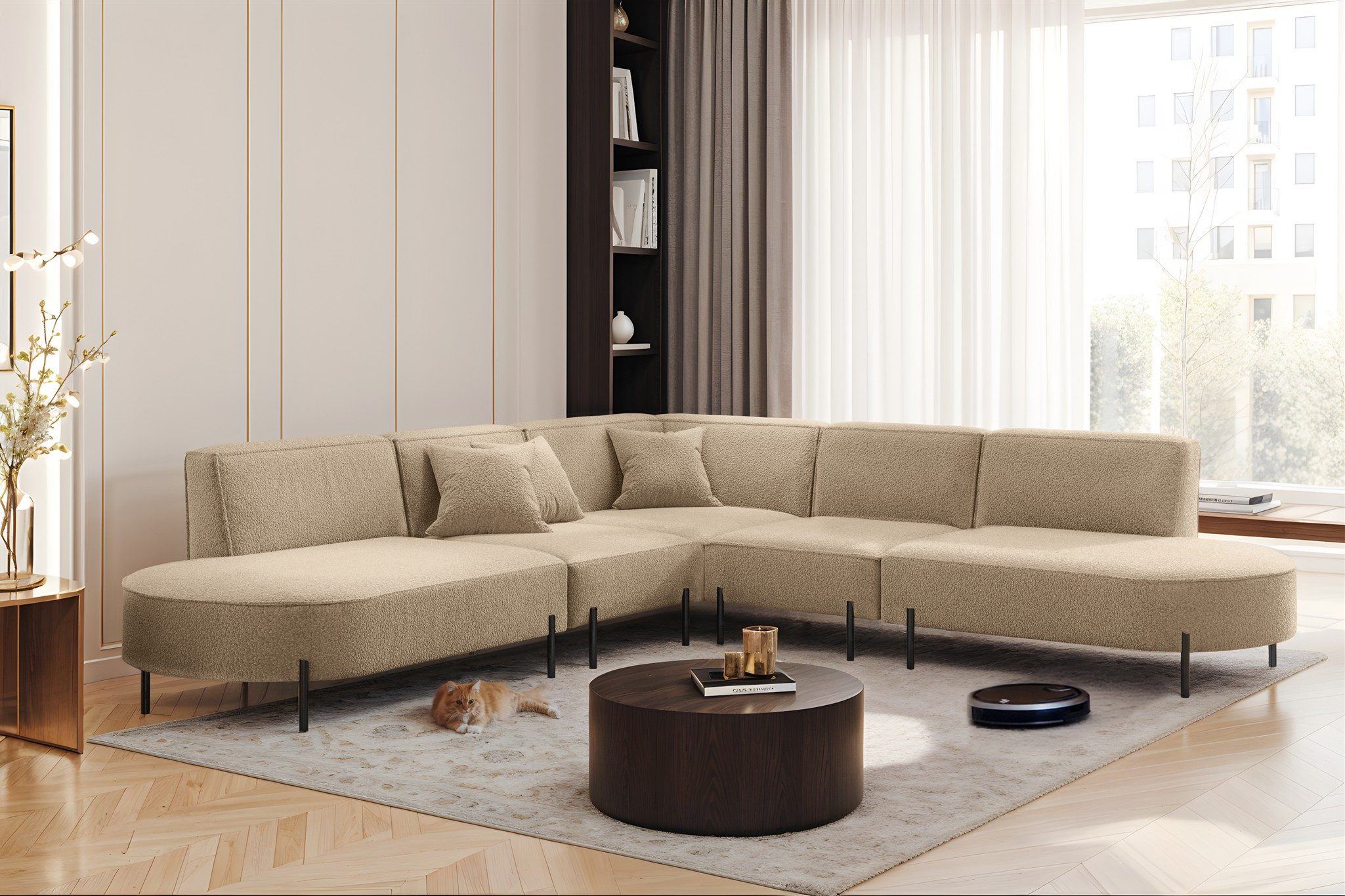 Fun Möbel Ecksofa Sofa VALENCIA Seite günstig online kaufen