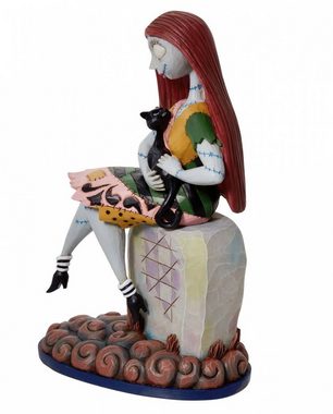 Horror-Shop Dekofigur Sally auf Grabstein mit Katze Sammelfigur 19 cm al