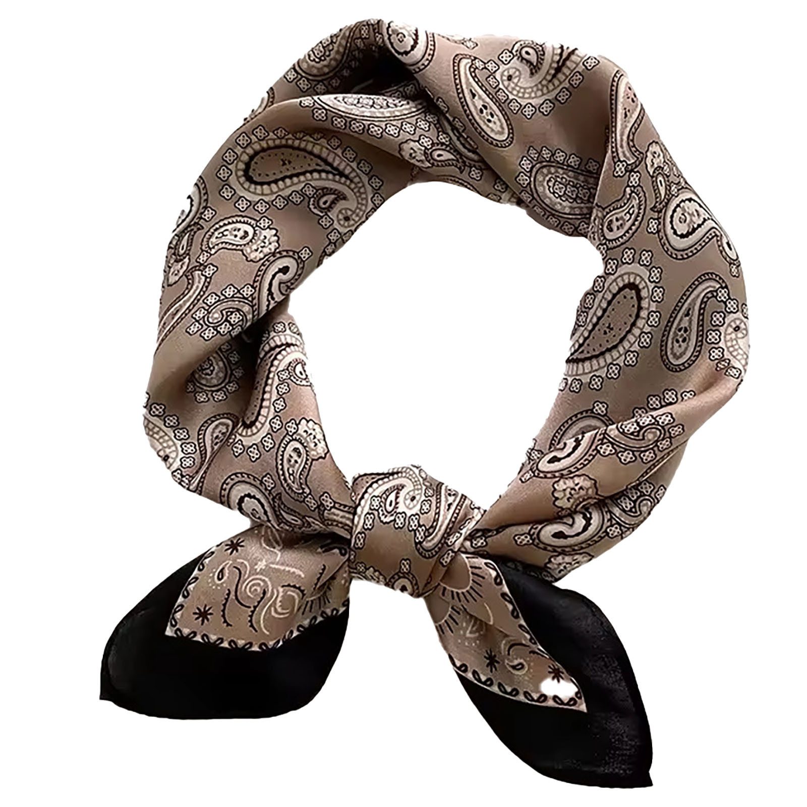 Moschen-Bayern Halstuch Halstuch Damen Herren Nickituch Seidentuch Seidenhalstuch Beige Blau