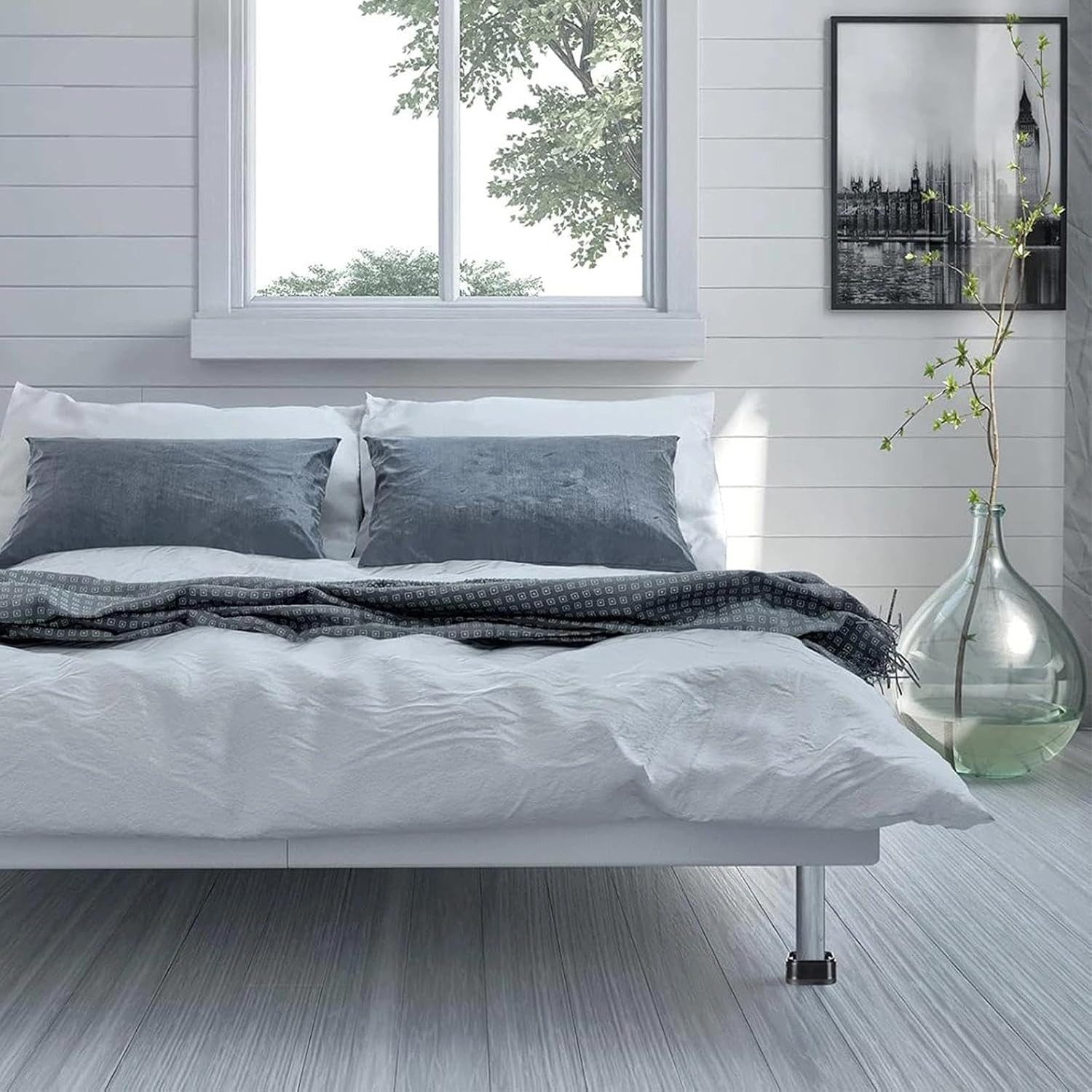 FELIXLEO Möbelfuß 8 Stk Möbelerhöhung 3.5cm verstellbare Waschmaschine Füße Bett Sofa – Bild 5 von 5