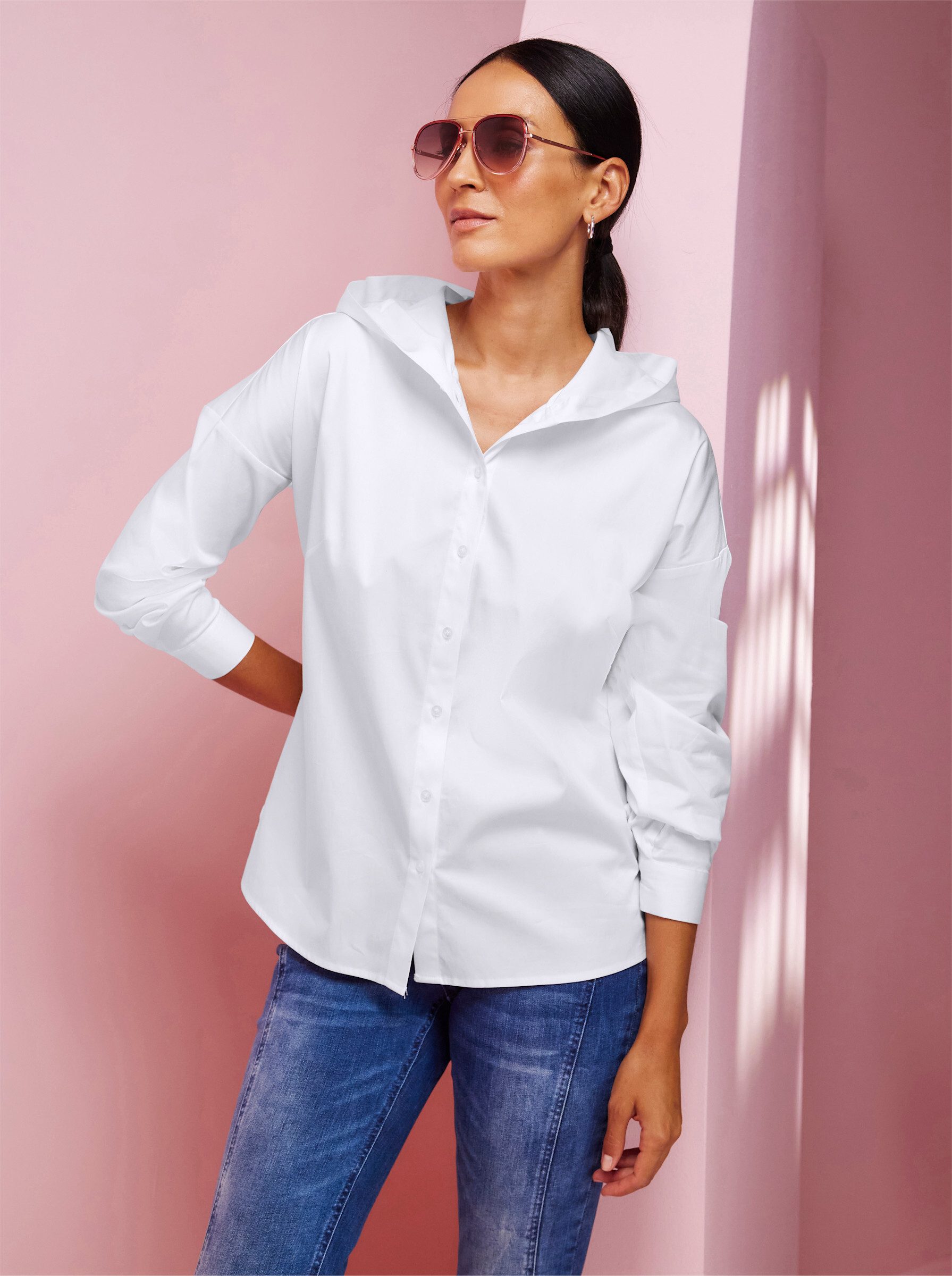 heine Klassische Bluse Bluse Langarm